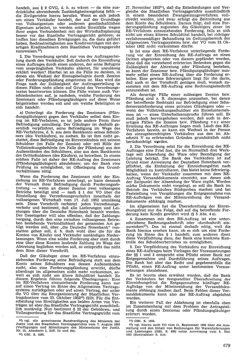 Neue Justiz (NJ), Zeitschrift für Recht und Rechtswissenschaft [Deutsche Demokratische Republik (DDR)], 7. Jahrgang 1953, Seite 679 (NJ DDR 1953, S. 679)