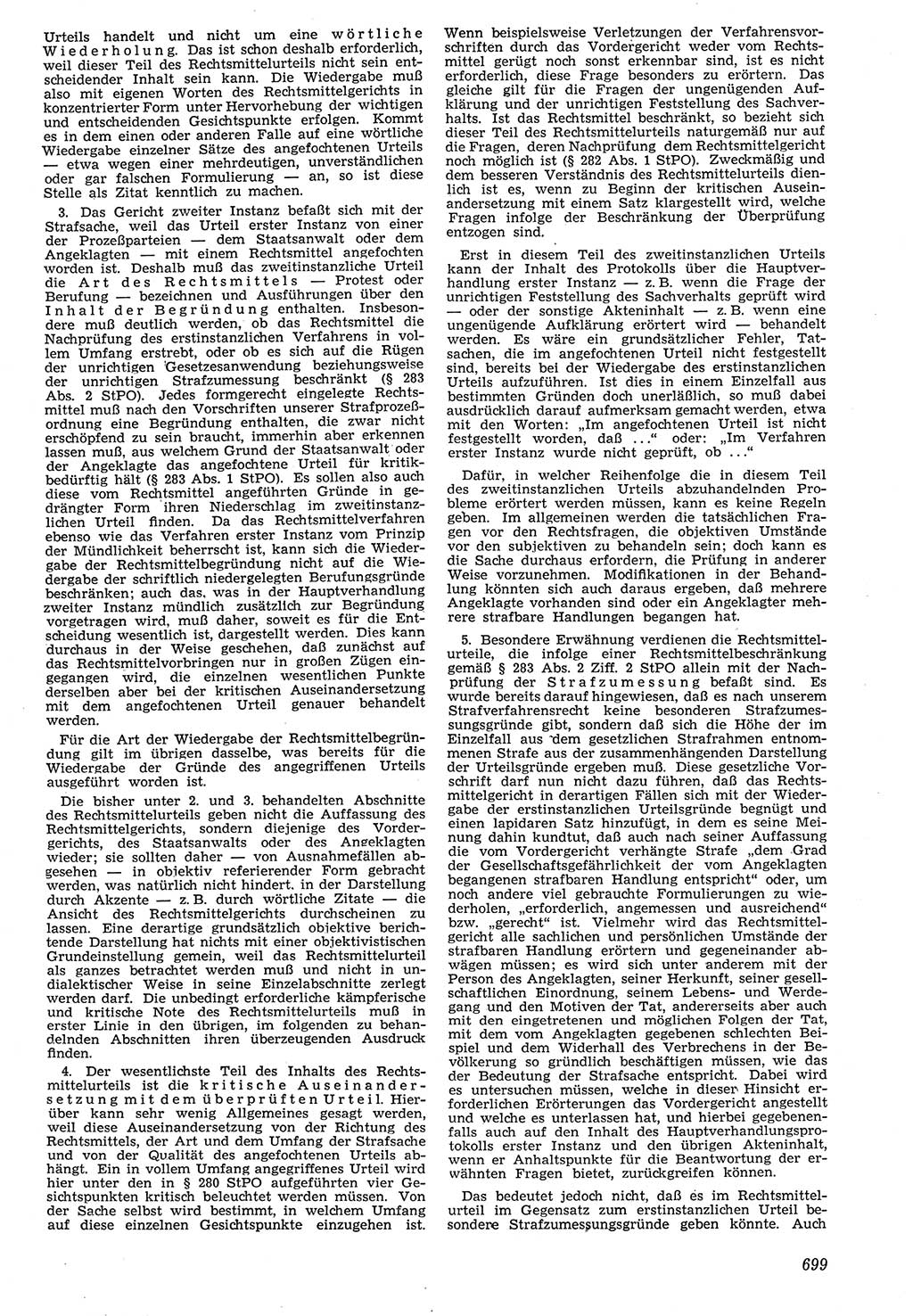 Neue Justiz (NJ), Zeitschrift für Recht und Rechtswissenschaft [Deutsche Demokratische Republik (DDR)], 7. Jahrgang 1953, Seite 699 (NJ DDR 1953, S. 699)