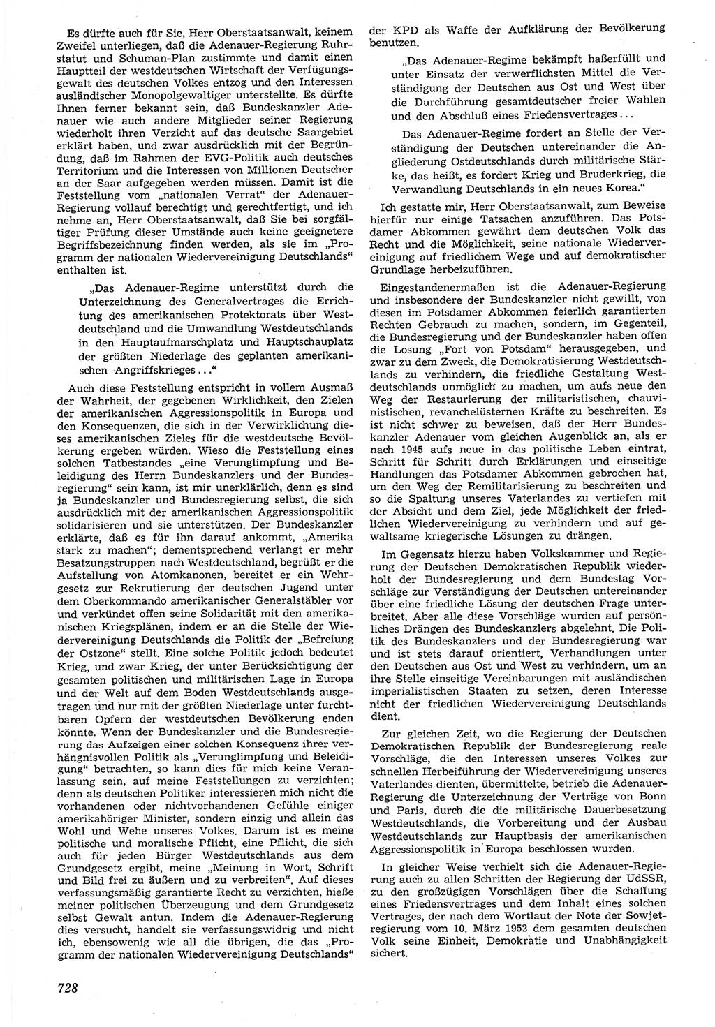 Neue Justiz (NJ), Zeitschrift für Recht und Rechtswissenschaft [Deutsche Demokratische Republik (DDR)], 7. Jahrgang 1953, Seite 728 (NJ DDR 1953, S. 728)