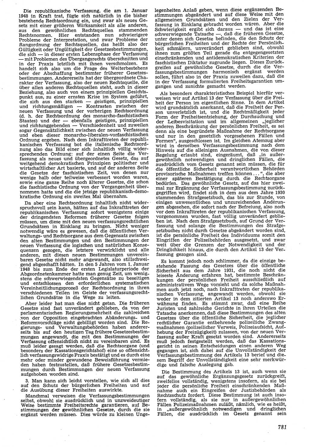 Neue Justiz (NJ), Zeitschrift für Recht und Rechtswissenschaft [Deutsche Demokratische Republik (DDR)], 7. Jahrgang 1953, Seite 781 (NJ DDR 1953, S. 781)