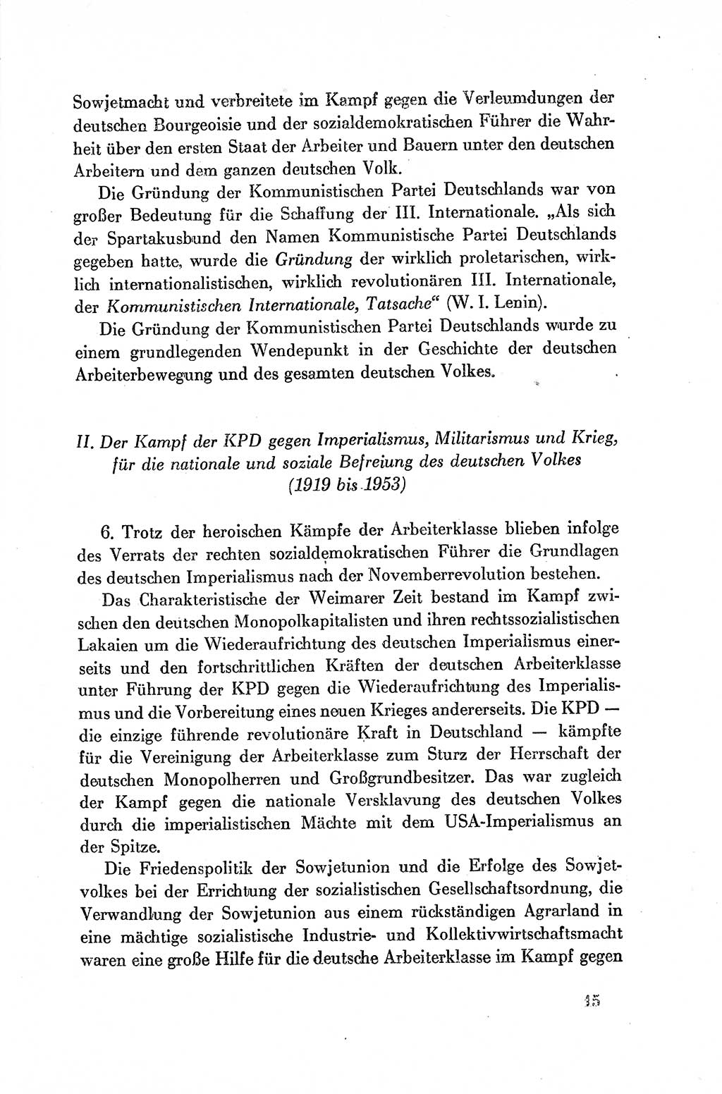 Dokumente der Sozialistischen Einheitspartei Deutschlands (SED) [Deutsche Demokratische Republik (DDR)] 1954-1955, Seite 15 (Dok. SED DDR 1954-1955, S. 15)