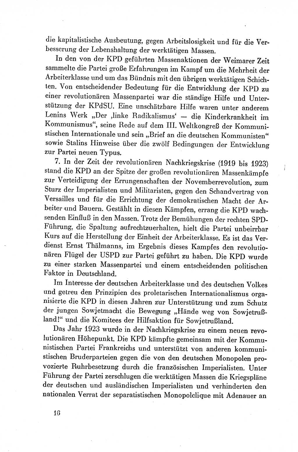 Dokumente der Sozialistischen Einheitspartei Deutschlands (SED) [Deutsche Demokratische Republik (DDR)] 1954-1955, Seite 16 (Dok. SED DDR 1954-1955, S. 16)