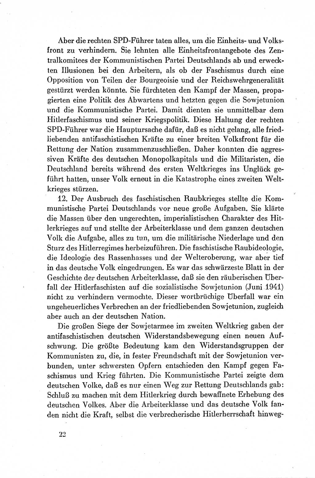 Dokumente der Sozialistischen Einheitspartei Deutschlands (SED) [Deutsche Demokratische Republik (DDR)] 1954-1955, Seite 22 (Dok. SED DDR 1954-1955, S. 22)