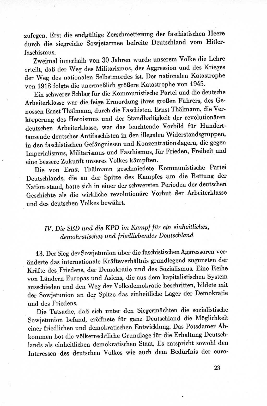 Dokumente der Sozialistischen Einheitspartei Deutschlands (SED) [Deutsche Demokratische Republik (DDR)] 1954-1955, Seite 23 (Dok. SED DDR 1954-1955, S. 23)