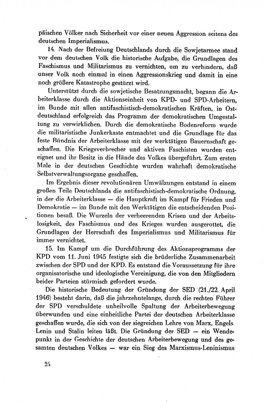 Dokumente der Sozialistischen Einheitspartei Deutschlands (SED) [Deutsche Demokratische Republik (DDR)] 1954-1955, Seite 24 (Dok. SED DDR 1954-1955, S. 24)