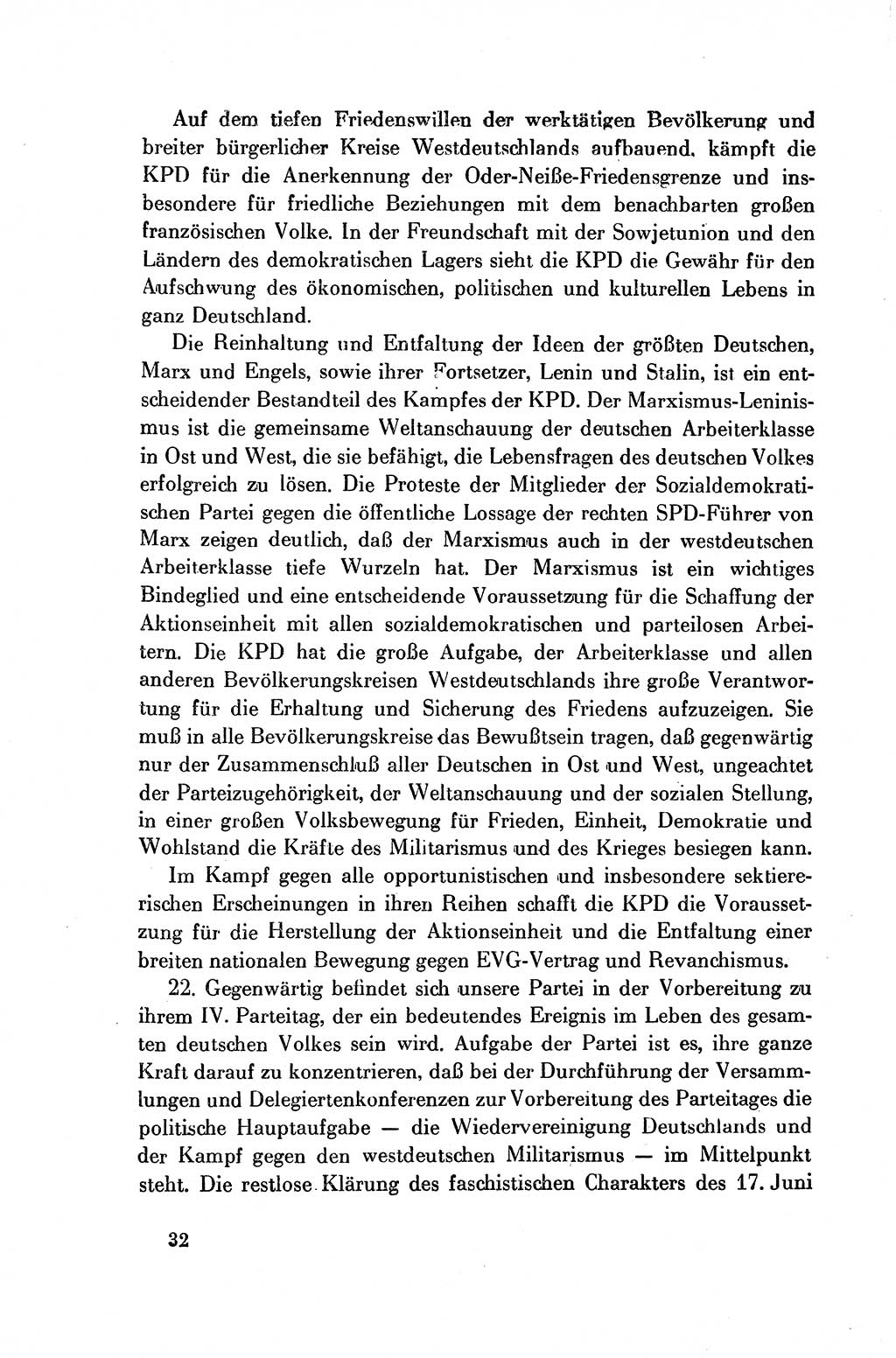 Dokumente der Sozialistischen Einheitspartei Deutschlands (SED) [Deutsche Demokratische Republik (DDR)] 1954-1955, Seite 32 (Dok. SED DDR 1954-1955, S. 32)