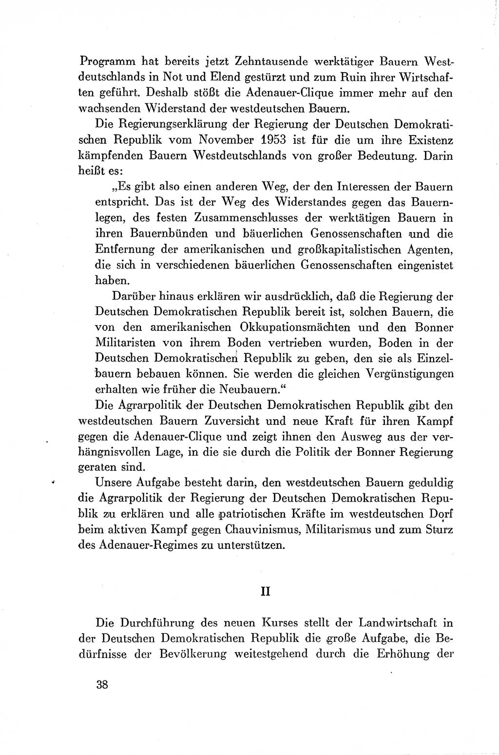 Dokumente der Sozialistischen Einheitspartei Deutschlands (SED) [Deutsche Demokratische Republik (DDR)] 1954-1955, Seite 38 (Dok. SED DDR 1954-1955, S. 38)
