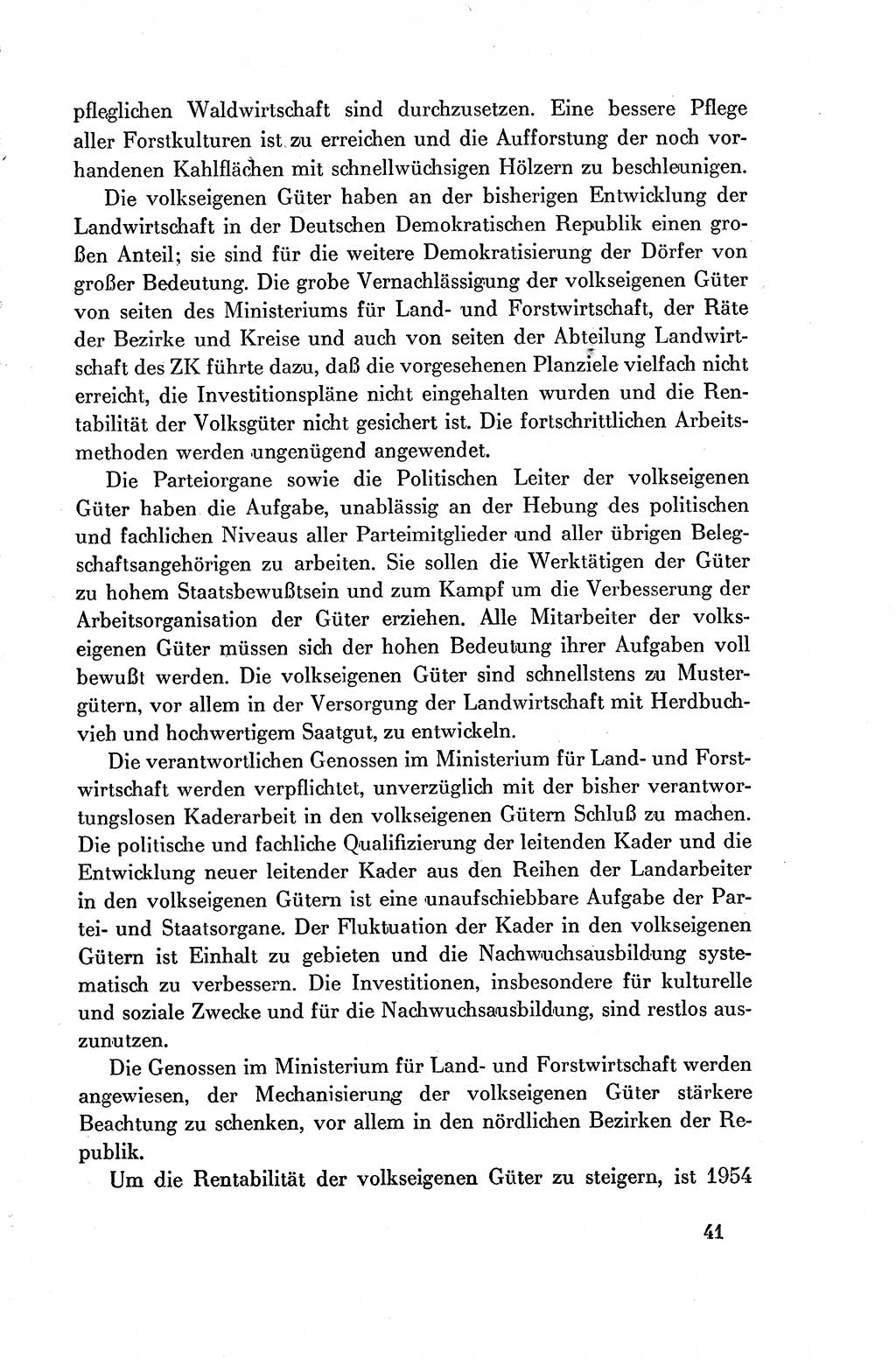 Dokumente der Sozialistischen Einheitspartei Deutschlands (SED) [Deutsche Demokratische Republik (DDR)] 1954-1955, Seite 41 (Dok. SED DDR 1954-1955, S. 41)