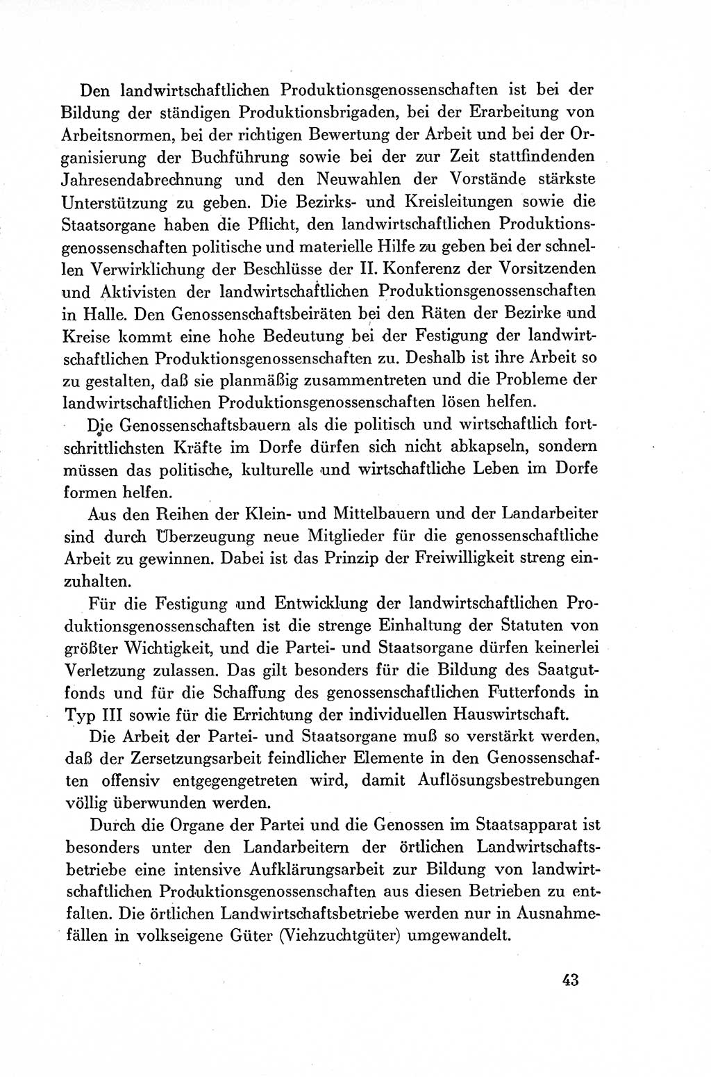 Dokumente der Sozialistischen Einheitspartei Deutschlands (SED) [Deutsche Demokratische Republik (DDR)] 1954-1955, Seite 43 (Dok. SED DDR 1954-1955, S. 43)