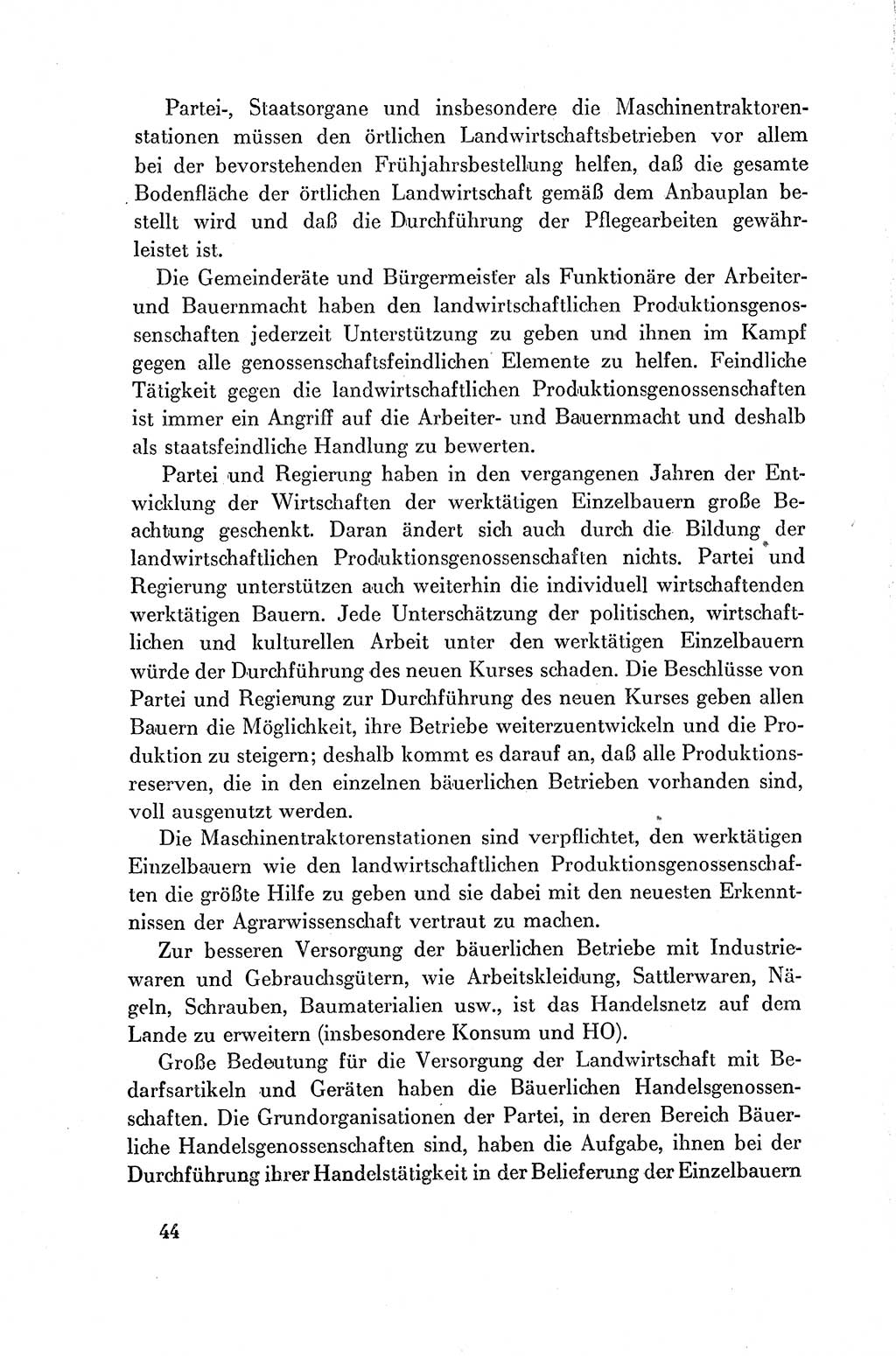 Dokumente der Sozialistischen Einheitspartei Deutschlands (SED) [Deutsche Demokratische Republik (DDR)] 1954-1955, Seite 44 (Dok. SED DDR 1954-1955, S. 44)