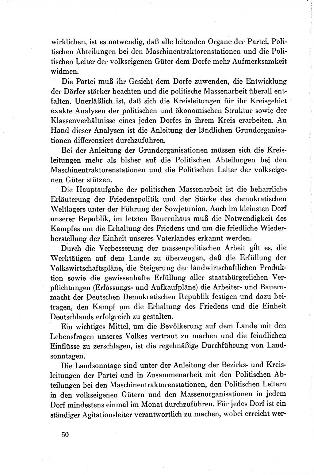 Dokumente der Sozialistischen Einheitspartei Deutschlands (SED) [Deutsche Demokratische Republik (DDR)] 1954-1955, Seite 50 (Dok. SED DDR 1954-1955, S. 50)