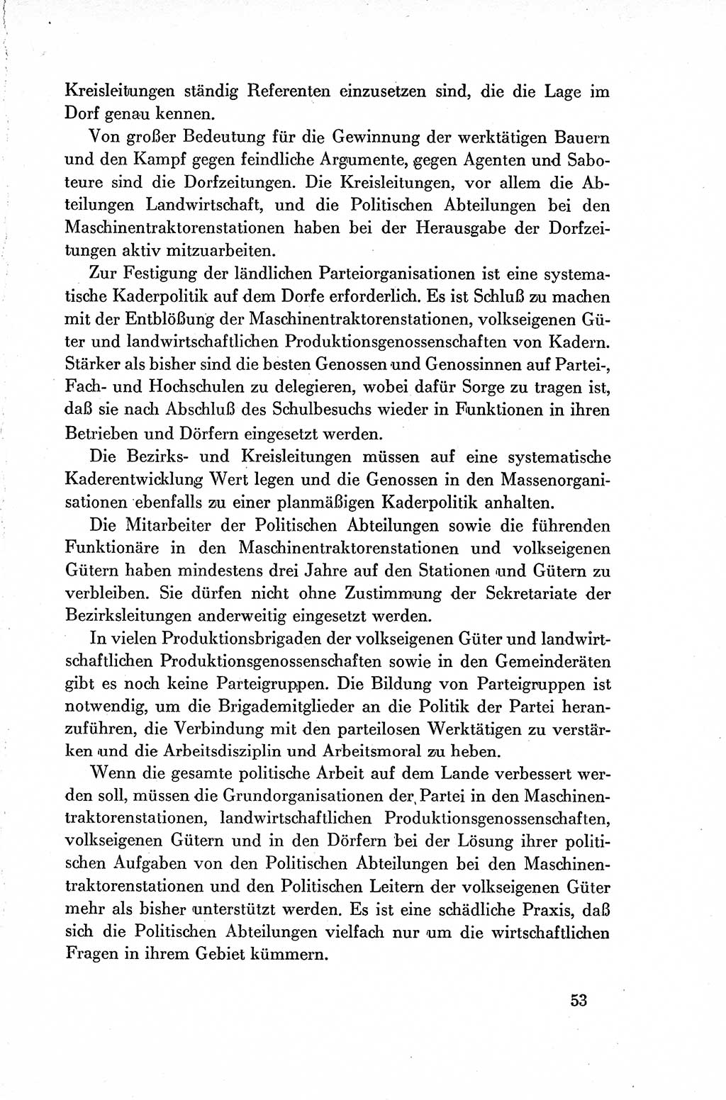 Dokumente der Sozialistischen Einheitspartei Deutschlands (SED) [Deutsche Demokratische Republik (DDR)] 1954-1955, Seite 53 (Dok. SED DDR 1954-1955, S. 53)