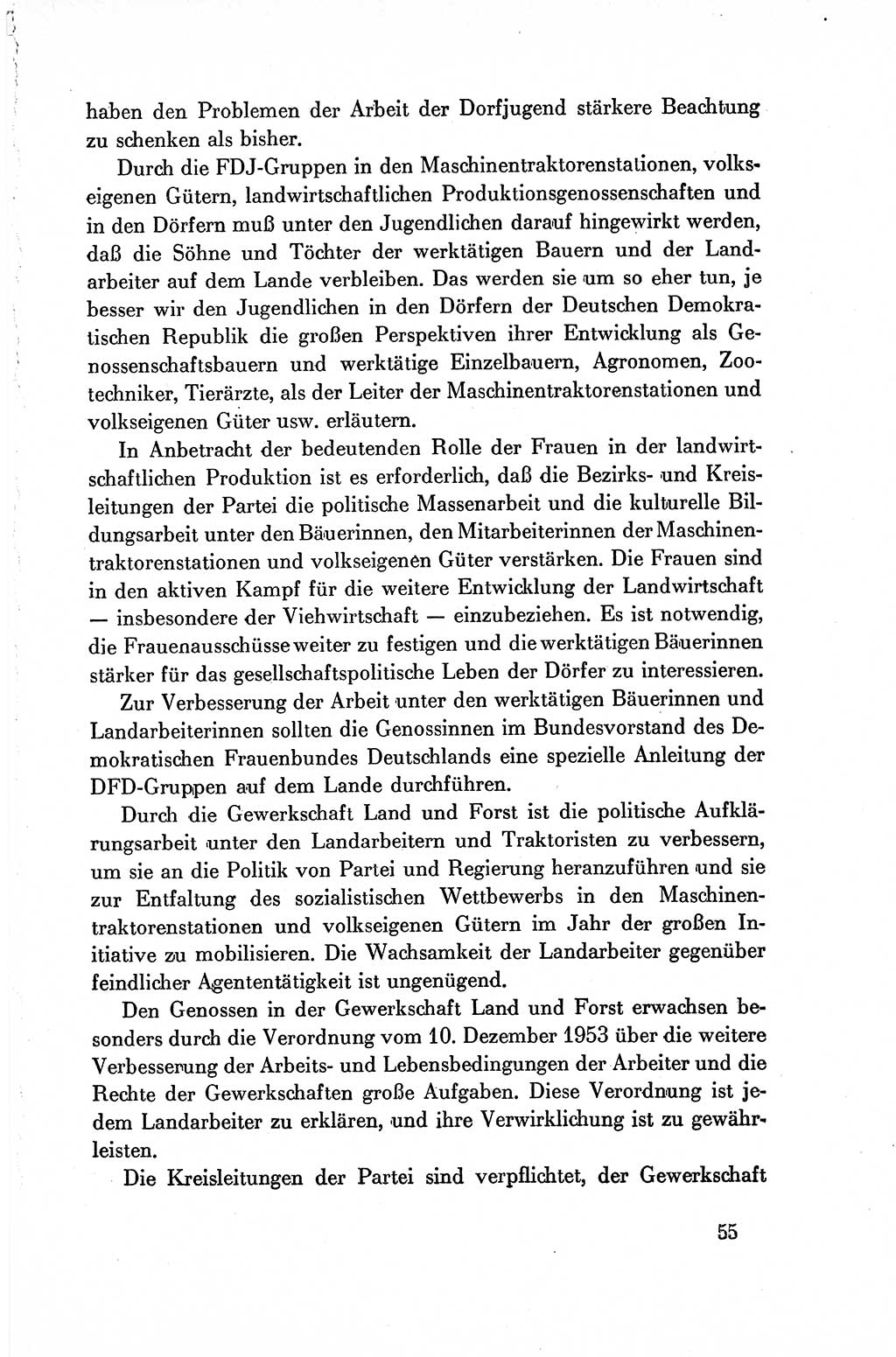 Dokumente der Sozialistischen Einheitspartei Deutschlands (SED) [Deutsche Demokratische Republik (DDR)] 1954-1955, Seite 55 (Dok. SED DDR 1954-1955, S. 55)