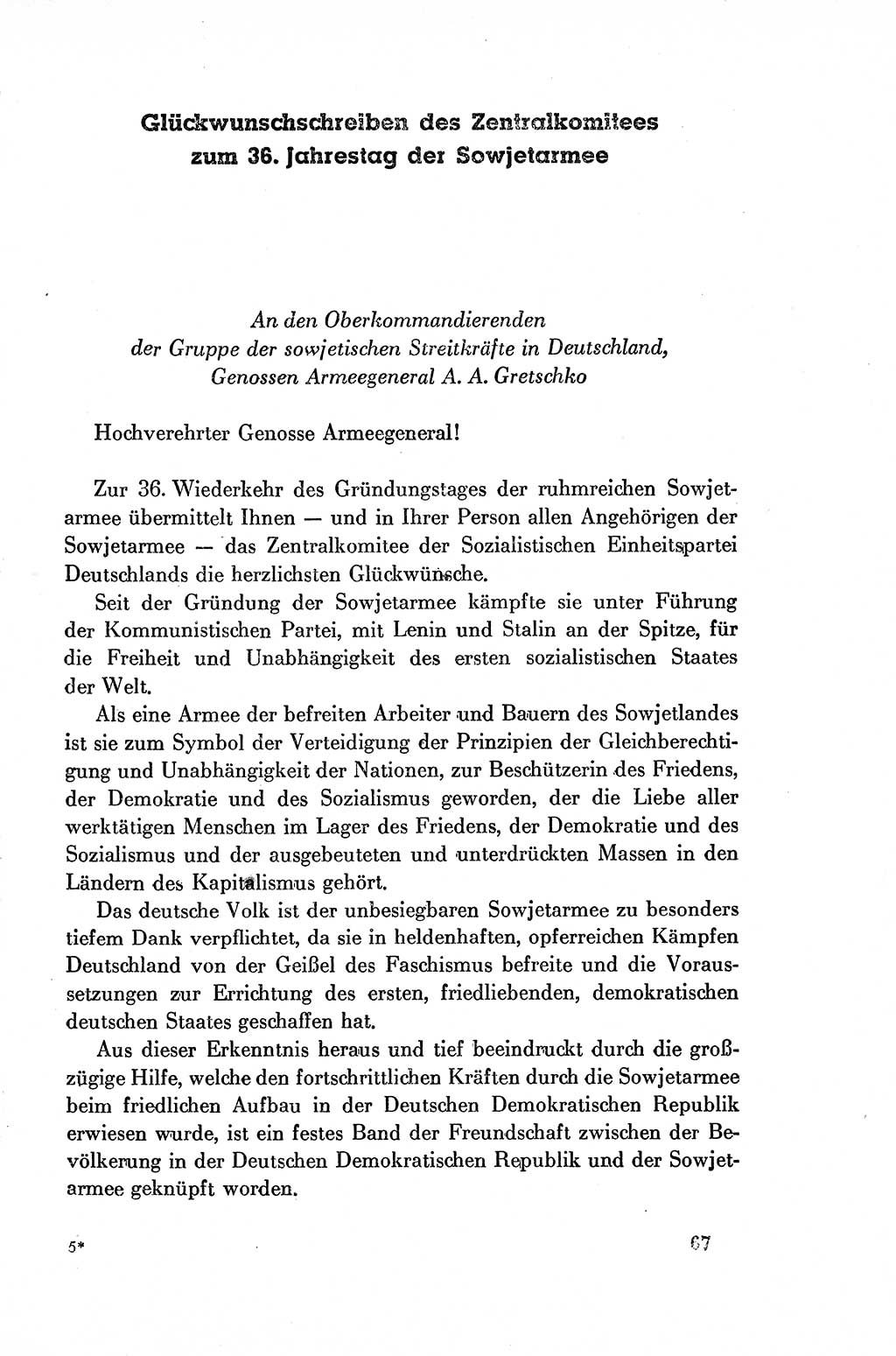 Dokumente der Sozialistischen Einheitspartei Deutschlands (SED) [Deutsche Demokratische Republik (DDR)] 1954-1955, Seite 67 (Dok. SED DDR 1954-1955, S. 67)