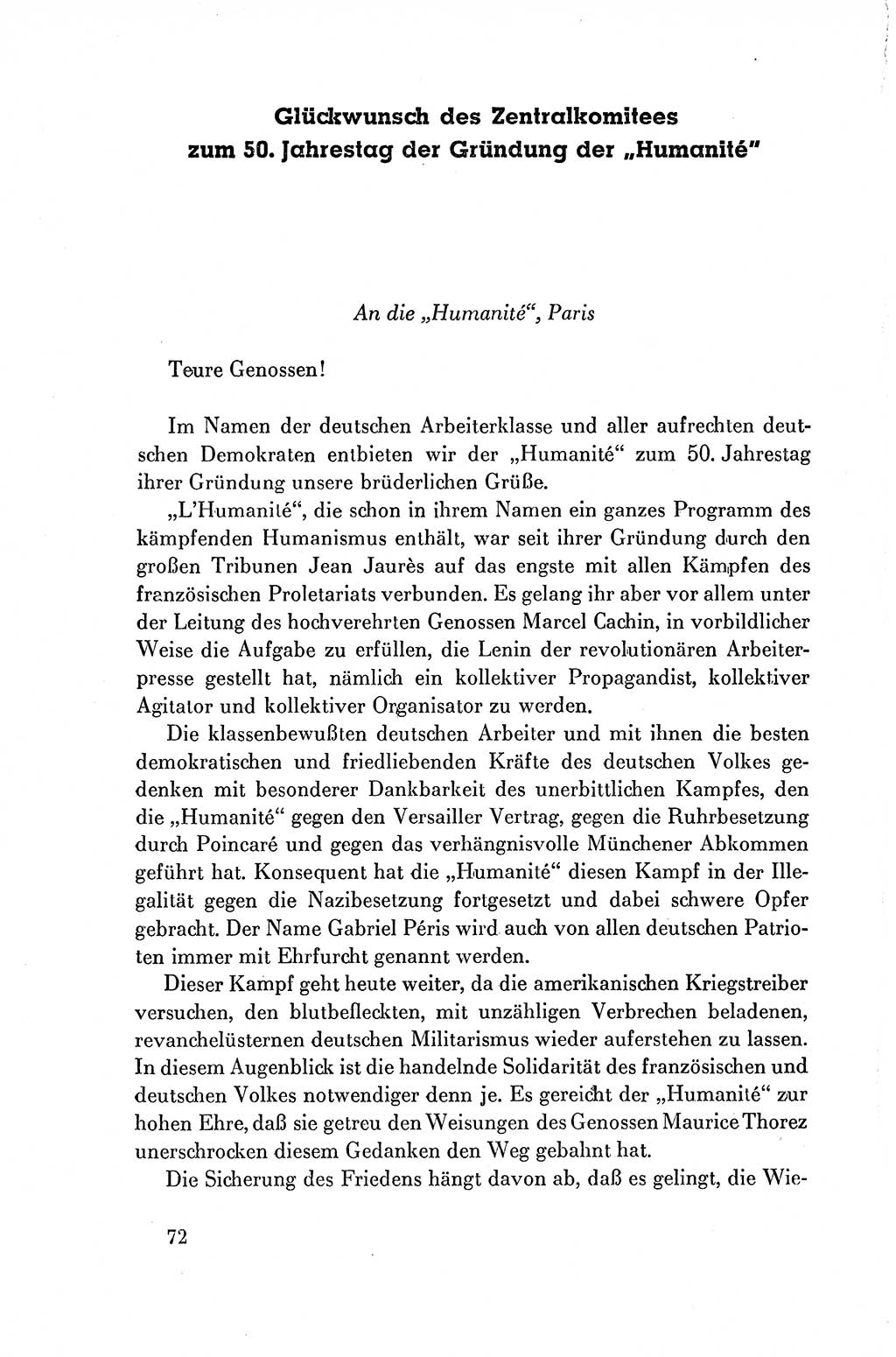 Dokumente der Sozialistischen Einheitspartei Deutschlands (SED) [Deutsche Demokratische Republik (DDR)] 1954-1955, Seite 72 (Dok. SED DDR 1954-1955, S. 72)