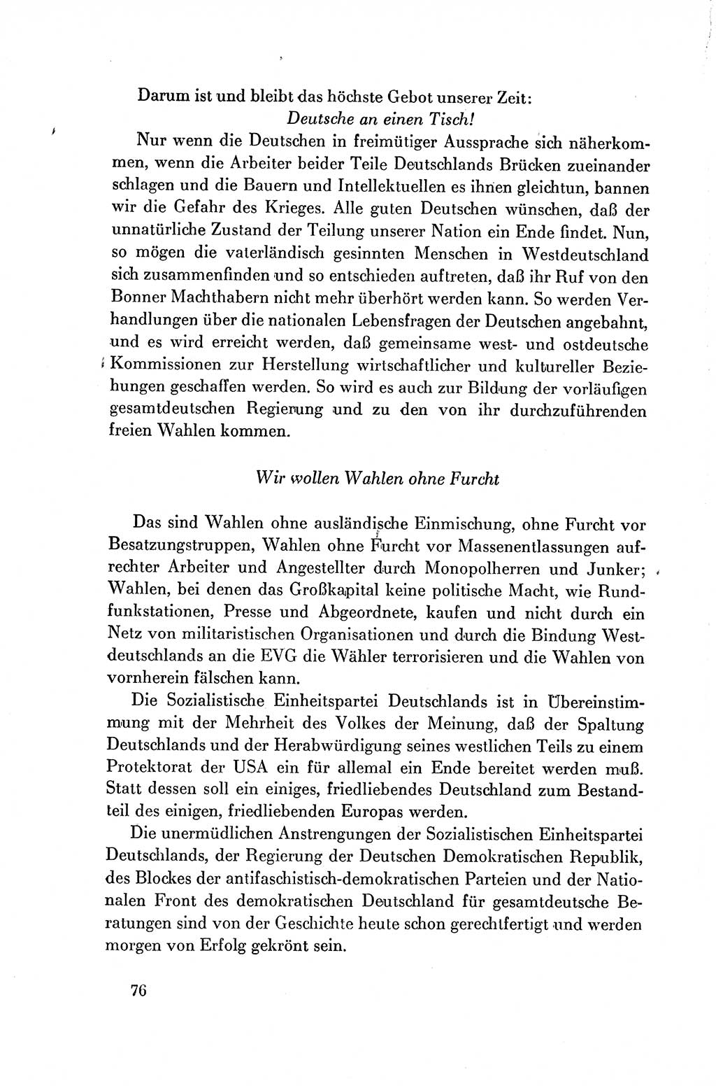 Dokumente der Sozialistischen Einheitspartei Deutschlands (SED) [Deutsche Demokratische Republik (DDR)] 1954-1955, Seite 76 (Dok. SED DDR 1954-1955, S. 76)