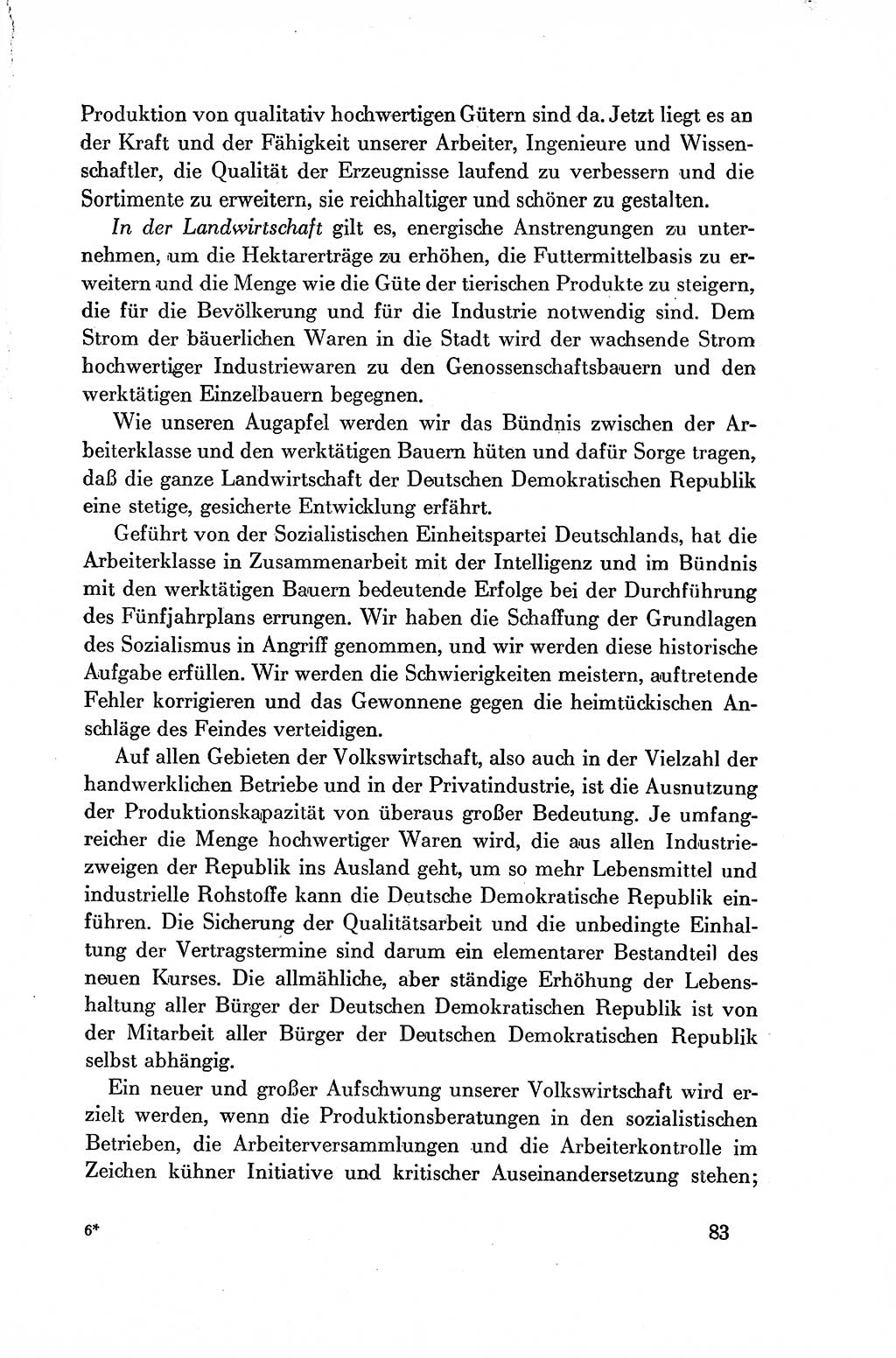 Dokumente der Sozialistischen Einheitspartei Deutschlands (SED) [Deutsche Demokratische Republik (DDR)] 1954-1955, Seite 83 (Dok. SED DDR 1954-1955, S. 83)