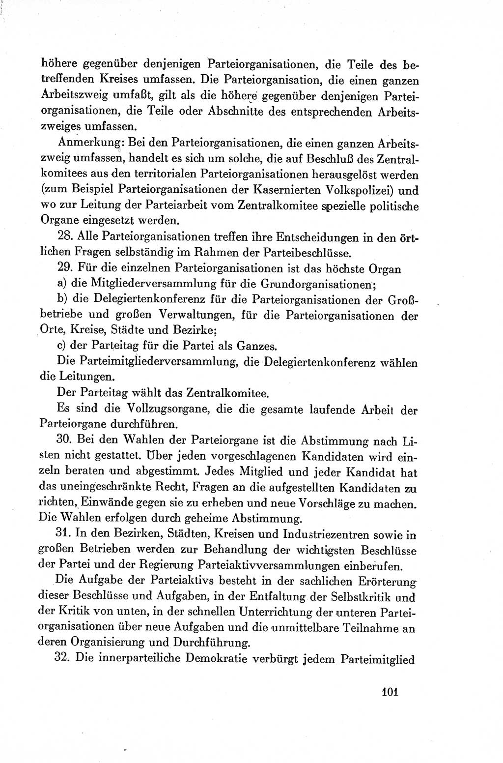 Dokumente der Sozialistischen Einheitspartei Deutschlands (SED) [Deutsche Demokratische Republik (DDR)] 1954-1955, Seite 101 (Dok. SED DDR 1954-1955, S. 101)