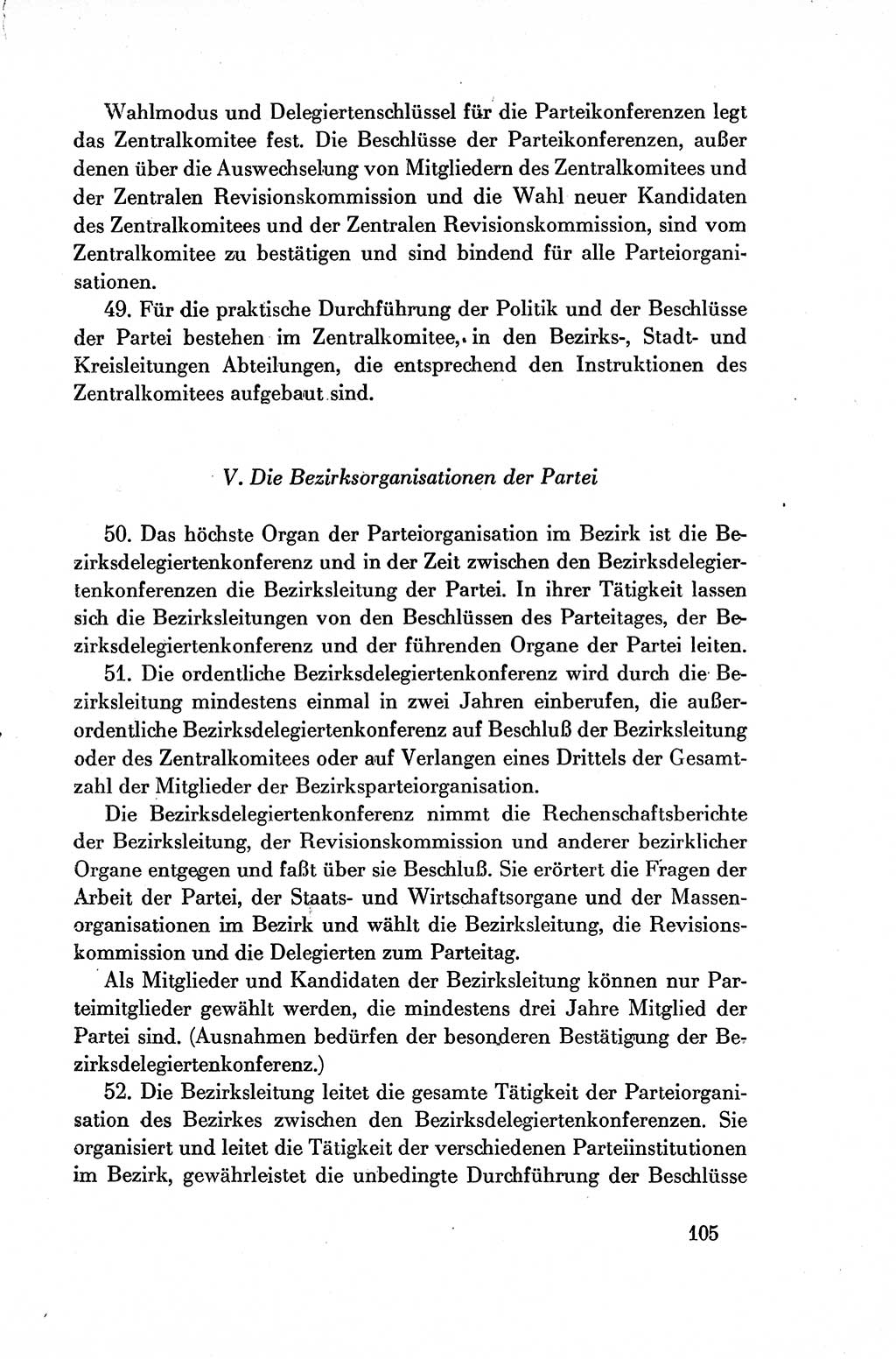 Dokumente der Sozialistischen Einheitspartei Deutschlands (SED) [Deutsche Demokratische Republik (DDR)] 1954-1955, Seite 105 (Dok. SED DDR 1954-1955, S. 105)