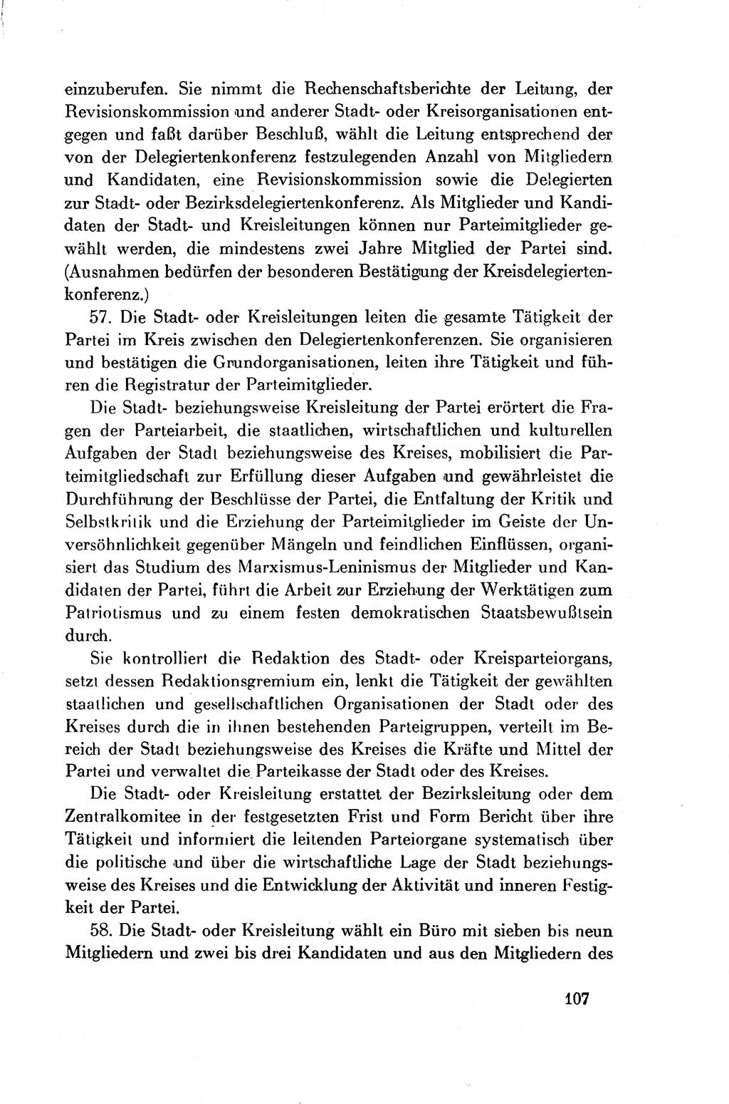 Dokumente der Sozialistischen Einheitspartei Deutschlands (SED) [Deutsche Demokratische Republik (DDR)] 1954-1955, Seite 107 (Dok. SED DDR 1954-1955, S. 107)