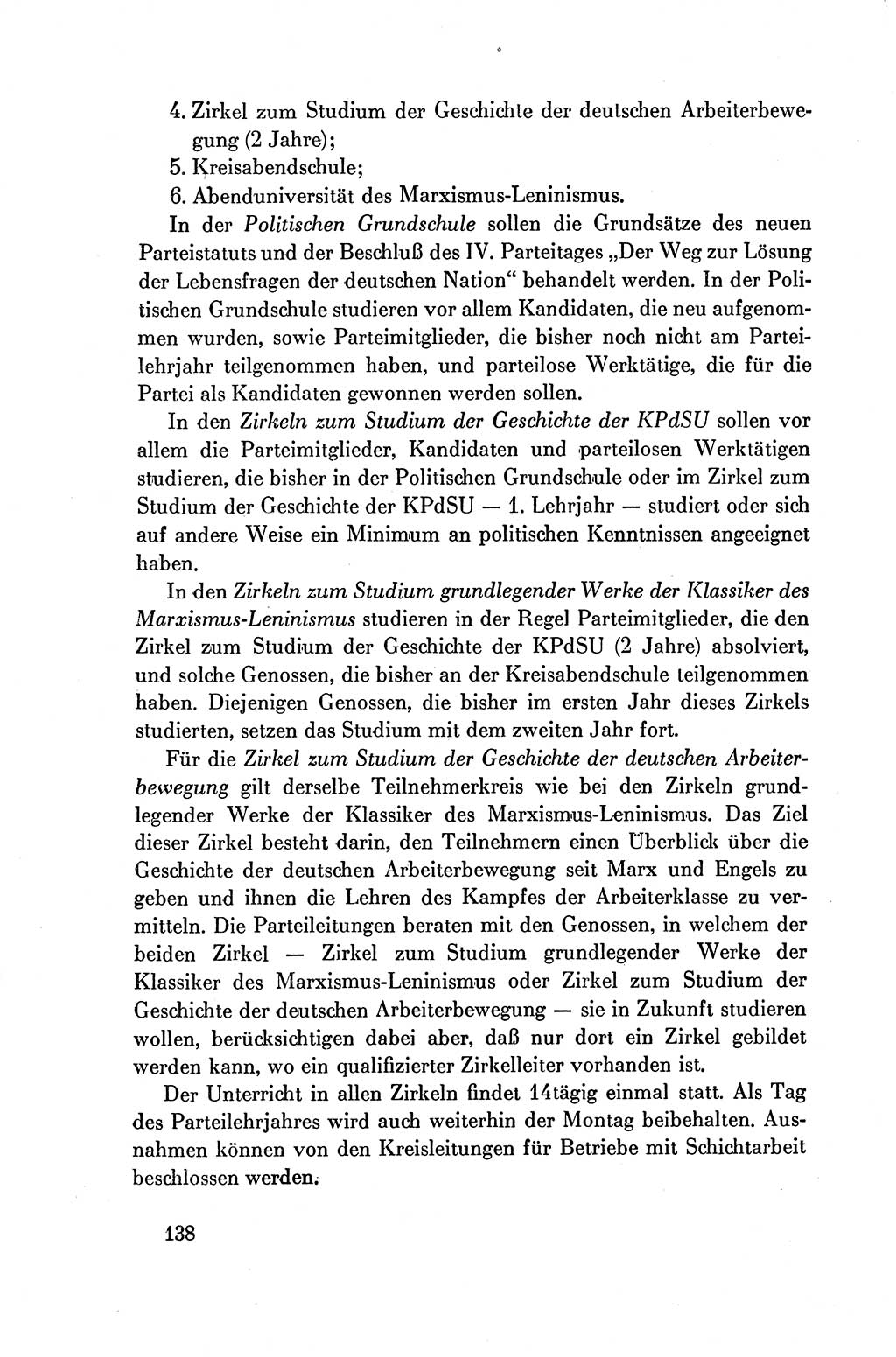 Dokumente der Sozialistischen Einheitspartei Deutschlands (SED) [Deutsche Demokratische Republik (DDR)] 1954-1955, Seite 138 (Dok. SED DDR 1954-1955, S. 138)