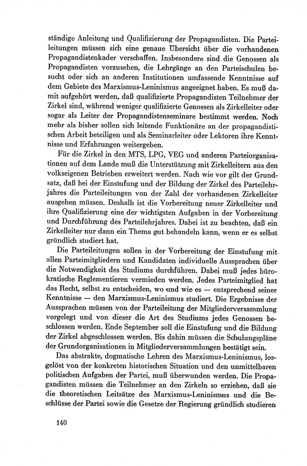 Dokumente der Sozialistischen Einheitspartei Deutschlands (SED) [Deutsche Demokratische Republik (DDR)] 1954-1955, Seite 140 (Dok. SED DDR 1954-1955, S. 140)