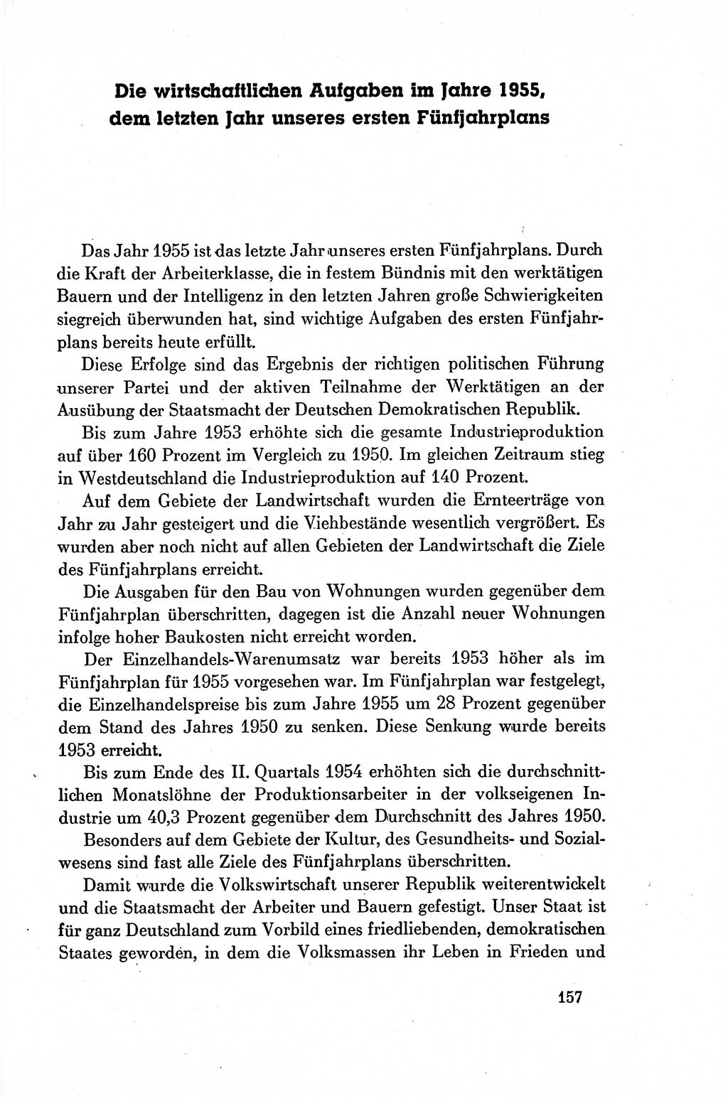 Dokumente der Sozialistischen Einheitspartei Deutschlands (SED) [Deutsche Demokratische Republik (DDR)] 1954-1955, Seite 157 (Dok. SED DDR 1954-1955, S. 157)