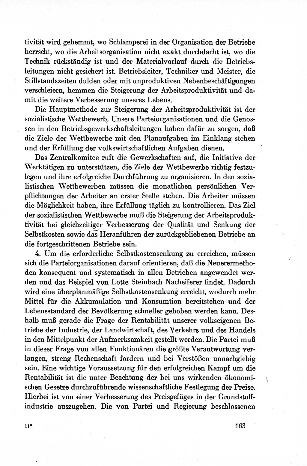 Dokumente der Sozialistischen Einheitspartei Deutschlands (SED) [Deutsche Demokratische Republik (DDR)] 1954-1955, Seite 163 (Dok. SED DDR 1954-1955, S. 163)