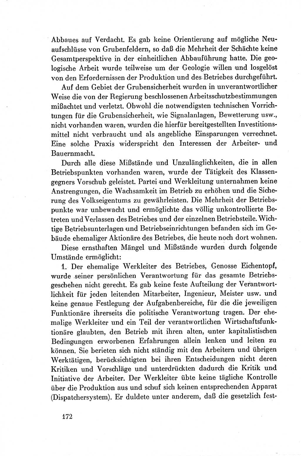 Dokumente der Sozialistischen Einheitspartei Deutschlands (SED) [Deutsche Demokratische Republik (DDR)] 1954-1955, Seite 172 (Dok. SED DDR 1954-1955, S. 172)