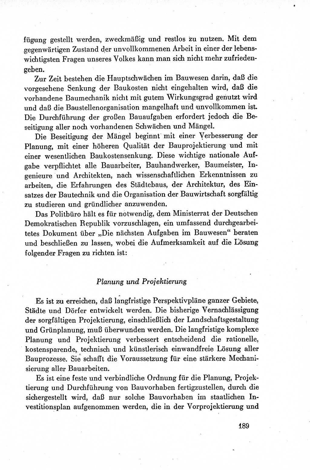 Dokumente der Sozialistischen Einheitspartei Deutschlands (SED) [Deutsche Demokratische Republik (DDR)] 1954-1955, Seite 189 (Dok. SED DDR 1954-1955, S. 189)