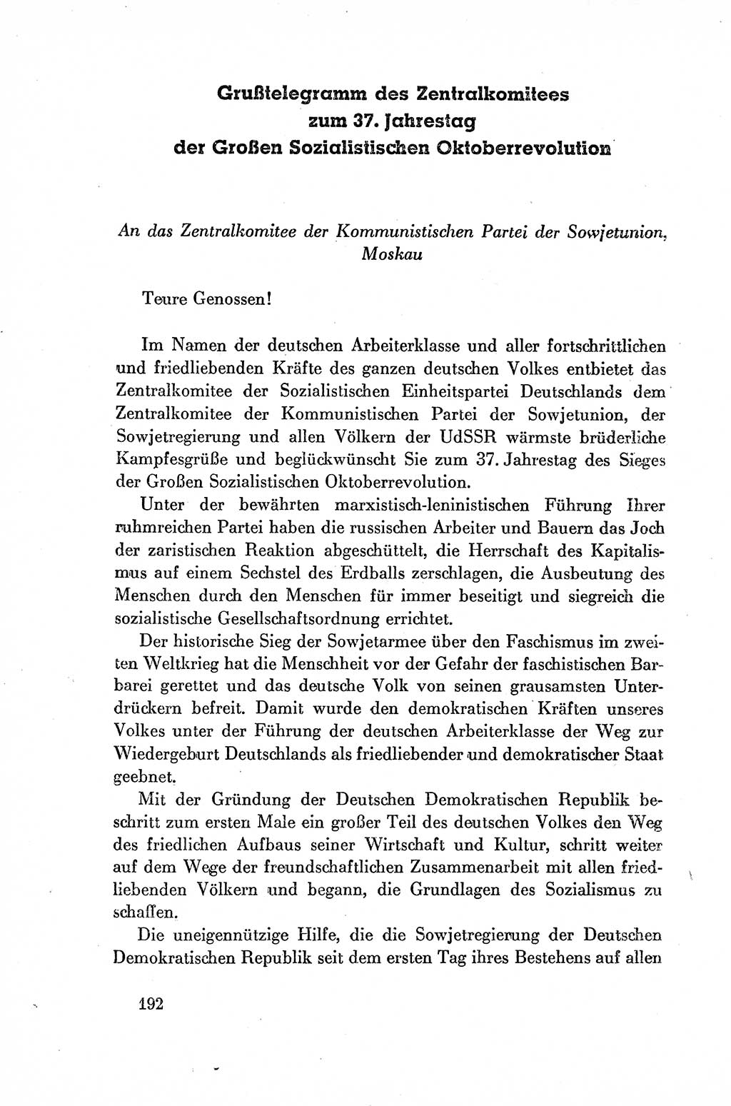 Dokumente der Sozialistischen Einheitspartei Deutschlands (SED) [Deutsche Demokratische Republik (DDR)] 1954-1955, Seite 192 (Dok. SED DDR 1954-1955, S. 192)