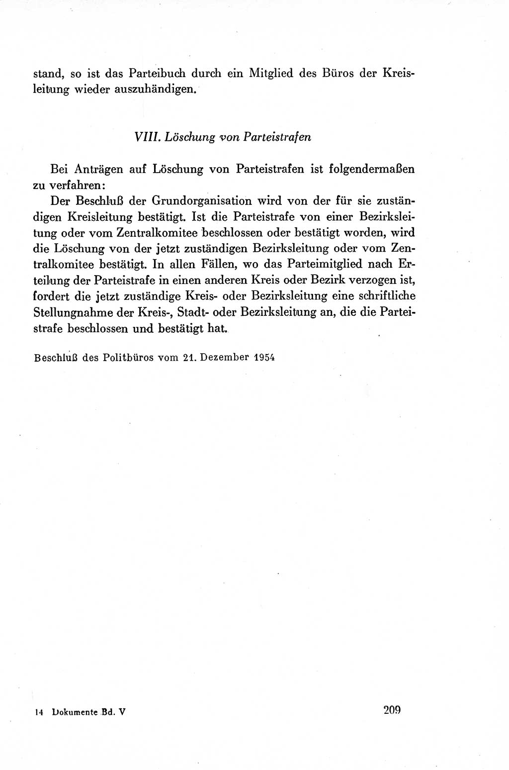 Dokumente der Sozialistischen Einheitspartei Deutschlands (SED) [Deutsche Demokratische Republik (DDR)] 1954-1955, Seite 209 (Dok. SED DDR 1954-1955, S. 209)