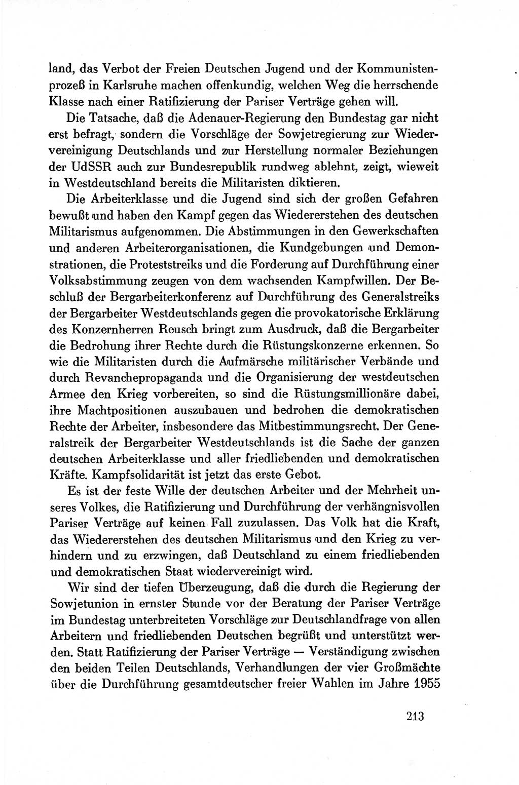 Dokumente der Sozialistischen Einheitspartei Deutschlands (SED) [Deutsche Demokratische Republik (DDR)] 1954-1955, Seite 213 (Dok. SED DDR 1954-1955, S. 213)