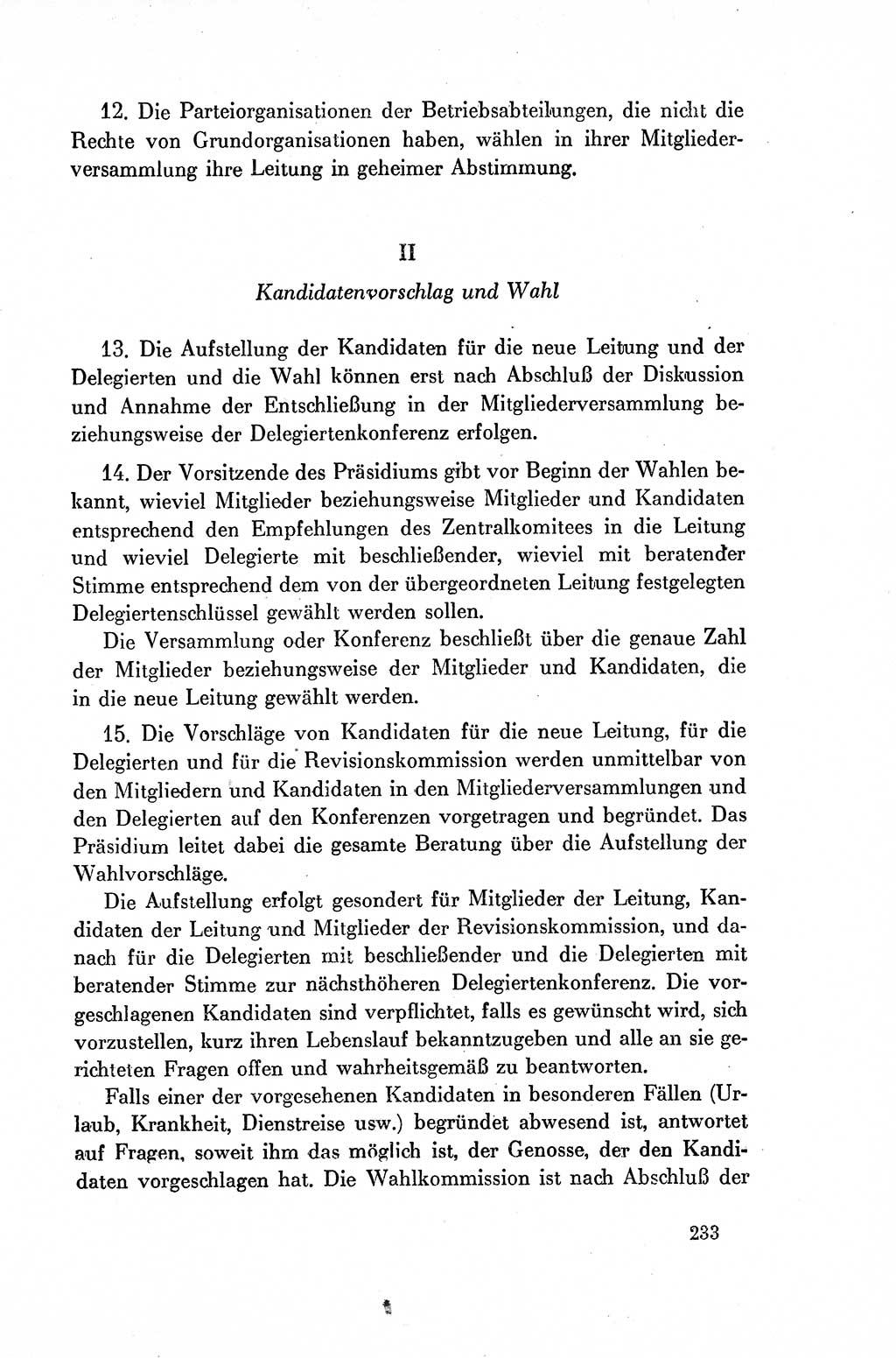 Dokumente der Sozialistischen Einheitspartei Deutschlands (SED) [Deutsche Demokratische Republik (DDR)] 1954-1955, Seite 233 (Dok. SED DDR 1954-1955, S. 233)