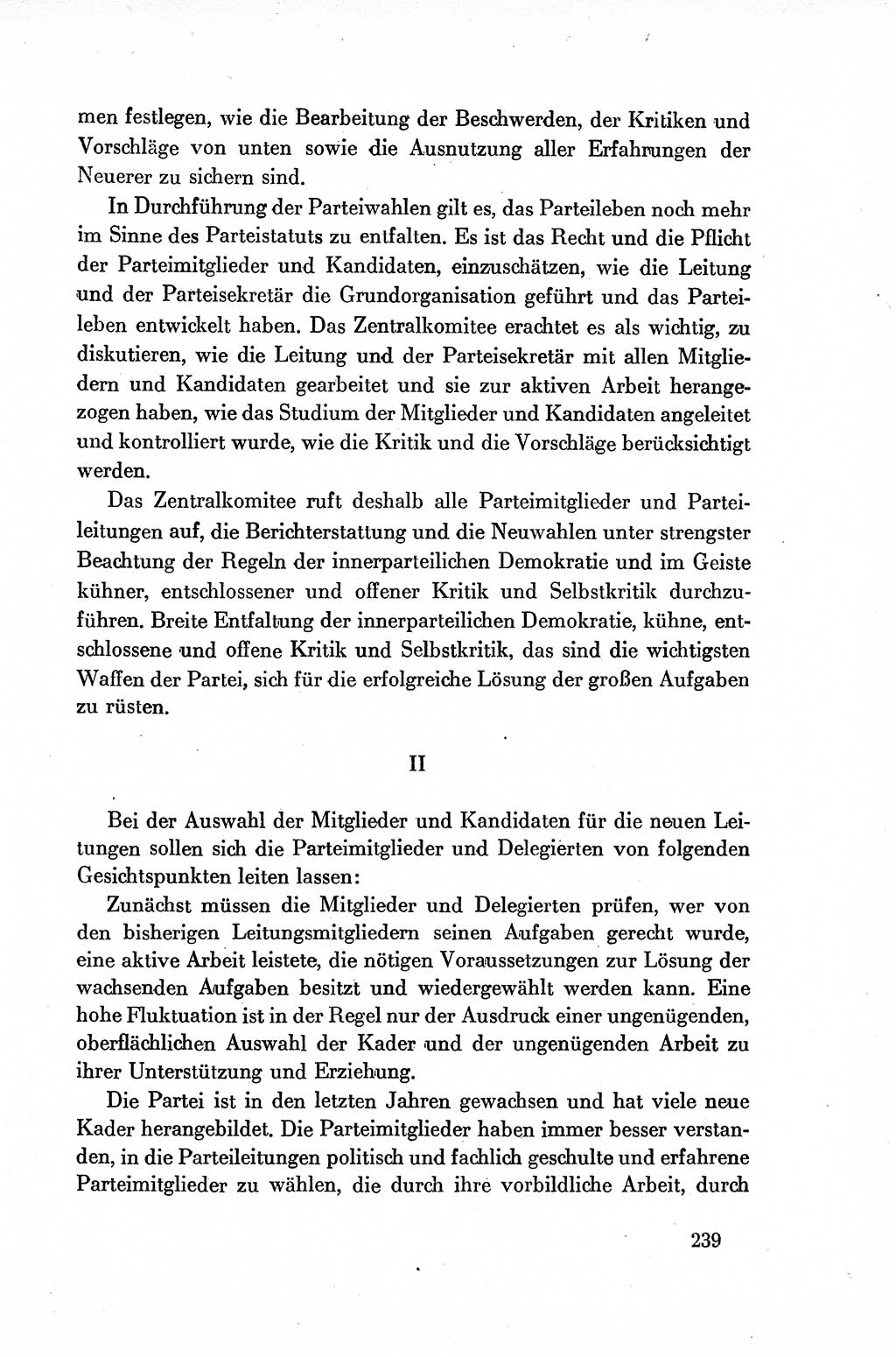 Dokumente der Sozialistischen Einheitspartei Deutschlands (SED) [Deutsche Demokratische Republik (DDR)] 1954-1955, Seite 239 (Dok. SED DDR 1954-1955, S. 239)