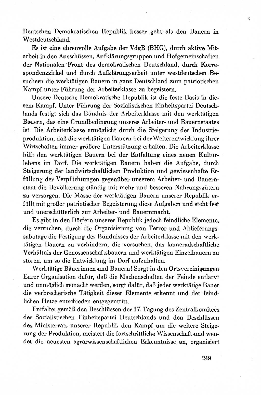 Dokumente der Sozialistischen Einheitspartei Deutschlands (SED) [Deutsche Demokratische Republik (DDR)] 1954-1955, Seite 249 (Dok. SED DDR 1954-1955, S. 249)