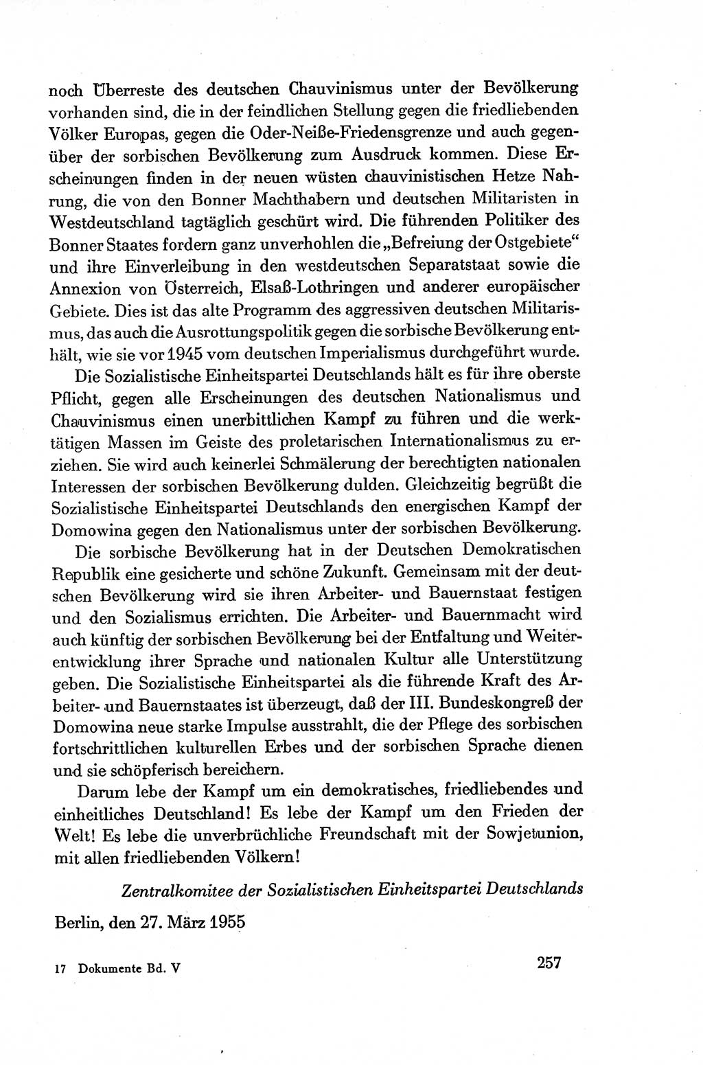 Dokumente der Sozialistischen Einheitspartei Deutschlands (SED) [Deutsche Demokratische Republik (DDR)] 1954-1955, Seite 257 (Dok. SED DDR 1954-1955, S. 257)