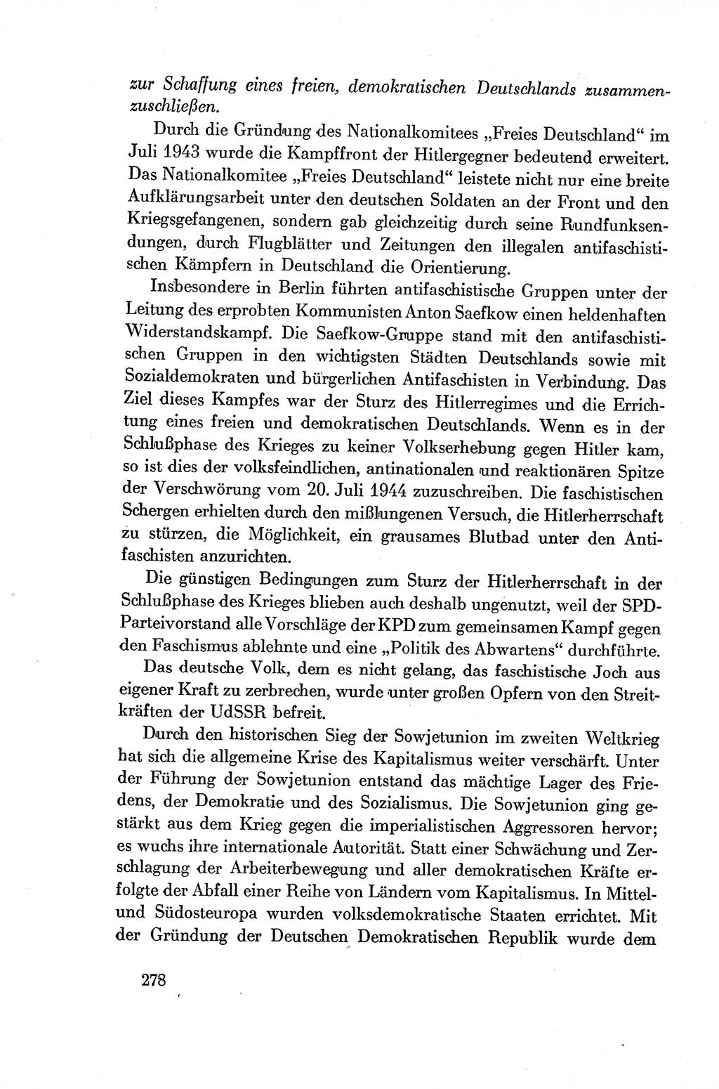 Dokumente der Sozialistischen Einheitspartei Deutschlands (SED) [Deutsche Demokratische Republik (DDR)] 1954-1955, Seite 278 (Dok. SED DDR 1954-1955, S. 278)