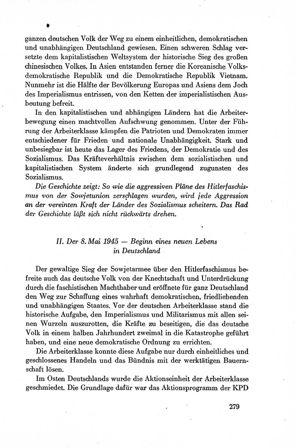 Dokumente der Sozialistischen Einheitspartei Deutschlands (SED) [Deutsche Demokratische Republik (DDR)] 1954-1955, Seite 279 (Dok. SED DDR 1954-1955, S. 279)