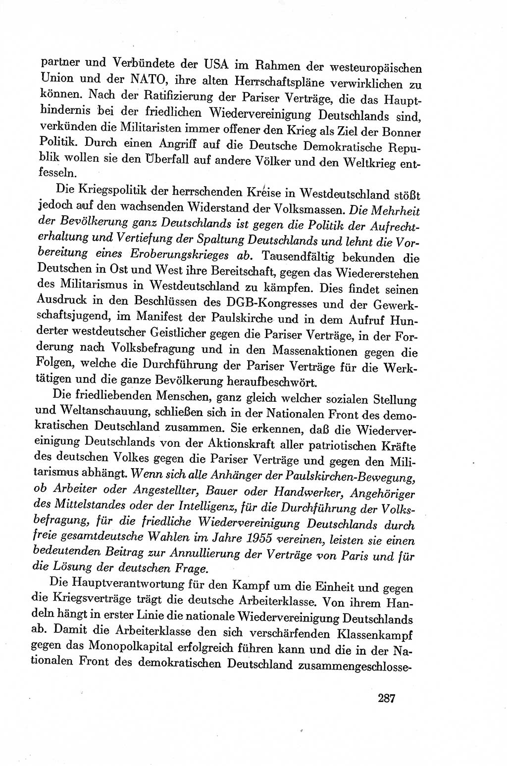 Dokumente der Sozialistischen Einheitspartei Deutschlands (SED) [Deutsche Demokratische Republik (DDR)] 1954-1955, Seite 287 (Dok. SED DDR 1954-1955, S. 287)