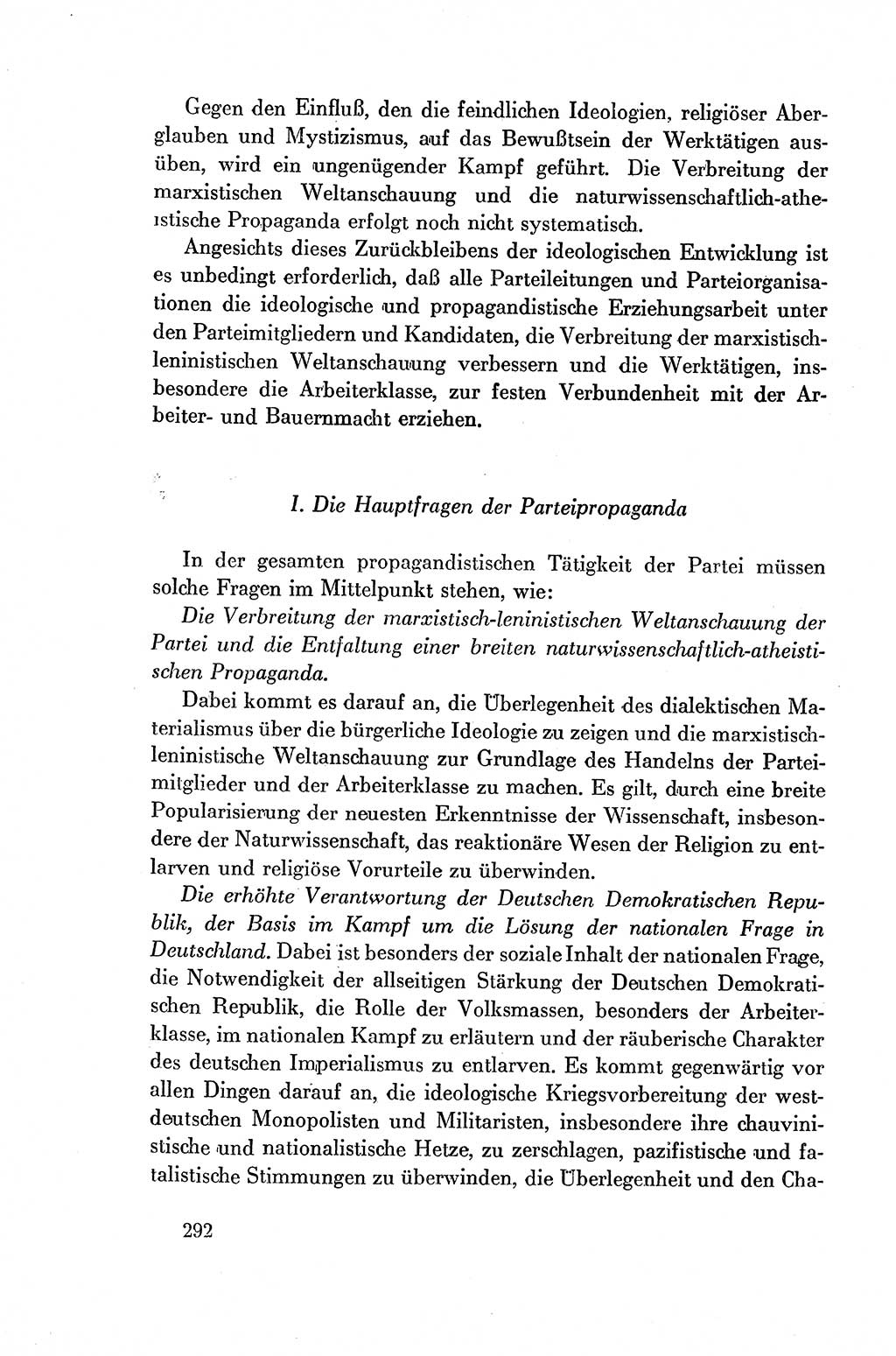 Dokumente der Sozialistischen Einheitspartei Deutschlands (SED) [Deutsche Demokratische Republik (DDR)] 1954-1955, Seite 292 (Dok. SED DDR 1954-1955, S. 292)