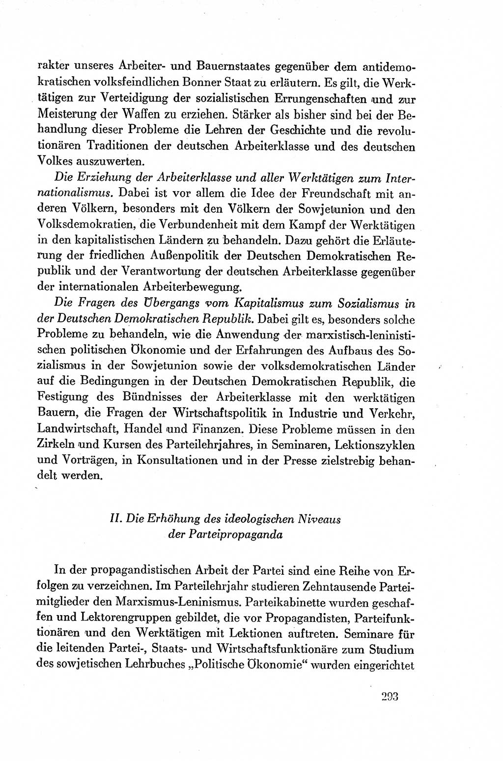 Dokumente der Sozialistischen Einheitspartei Deutschlands (SED) [Deutsche Demokratische Republik (DDR)] 1954-1955, Seite 293 (Dok. SED DDR 1954-1955, S. 293)