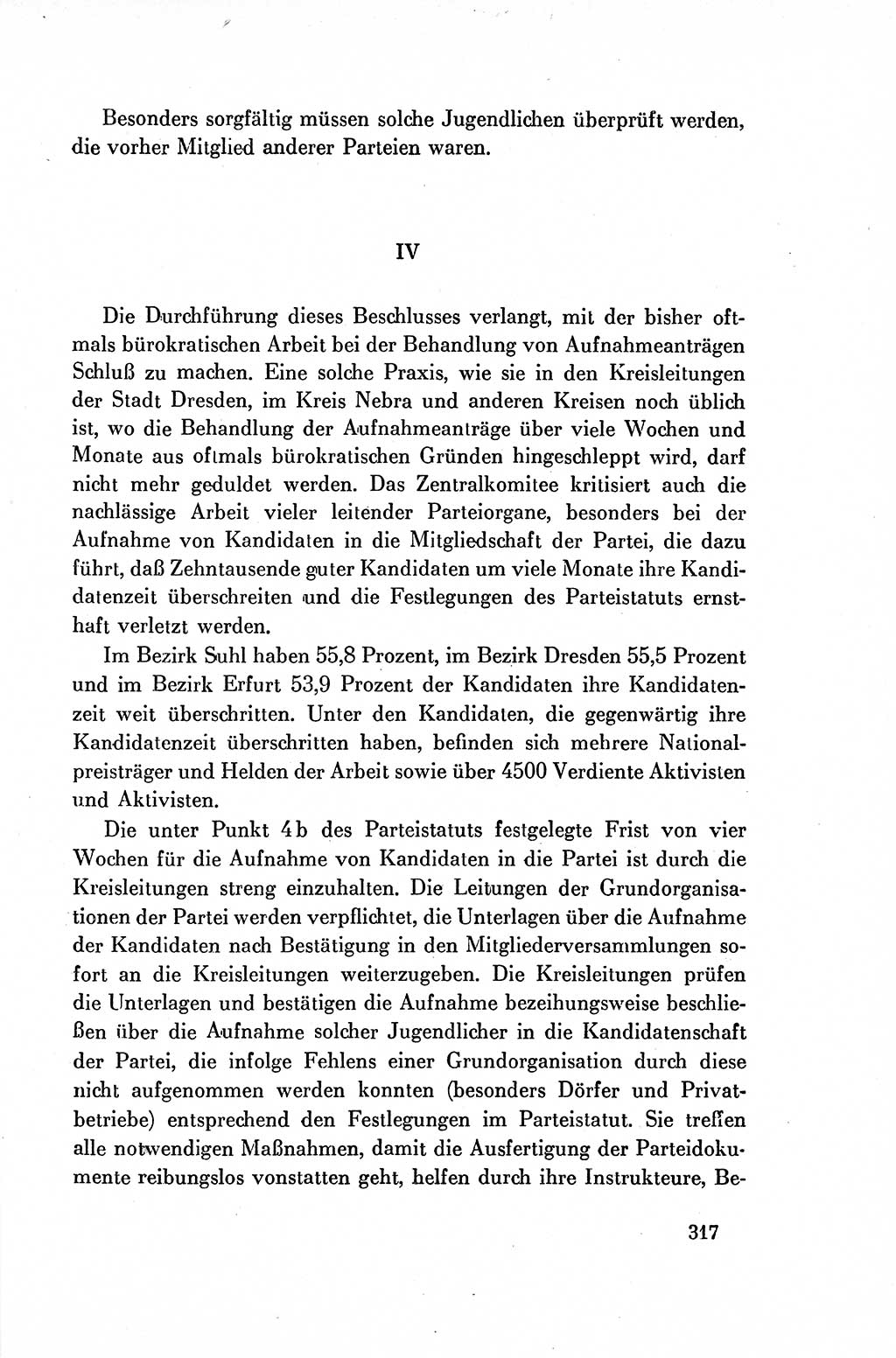 Dokumente der Sozialistischen Einheitspartei Deutschlands (SED) [Deutsche Demokratische Republik (DDR)] 1954-1955, Seite 317 (Dok. SED DDR 1954-1955, S. 317)