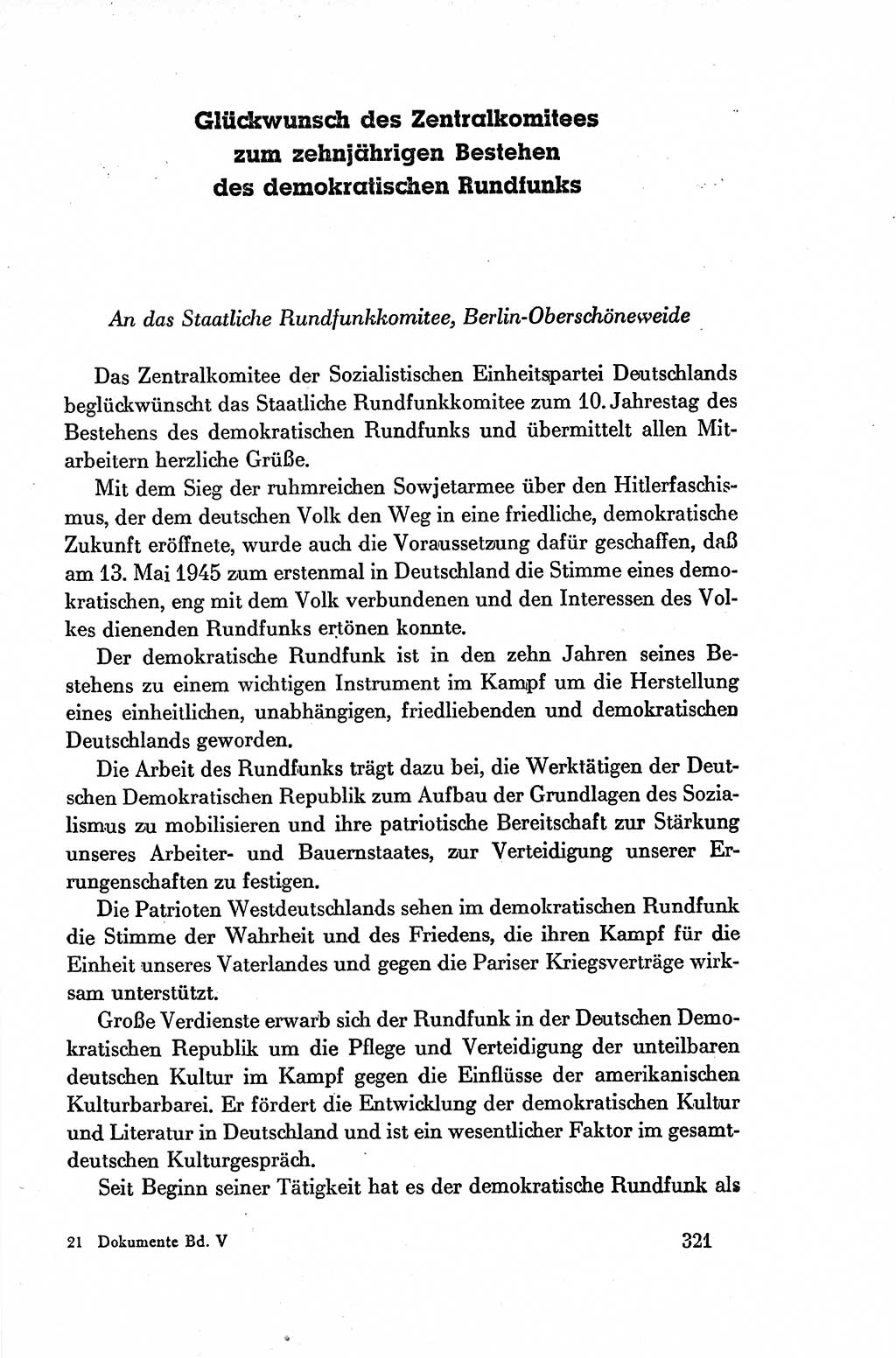 Dokumente der Sozialistischen Einheitspartei Deutschlands (SED) [Deutsche Demokratische Republik (DDR)] 1954-1955, Seite 321 (Dok. SED DDR 1954-1955, S. 321)