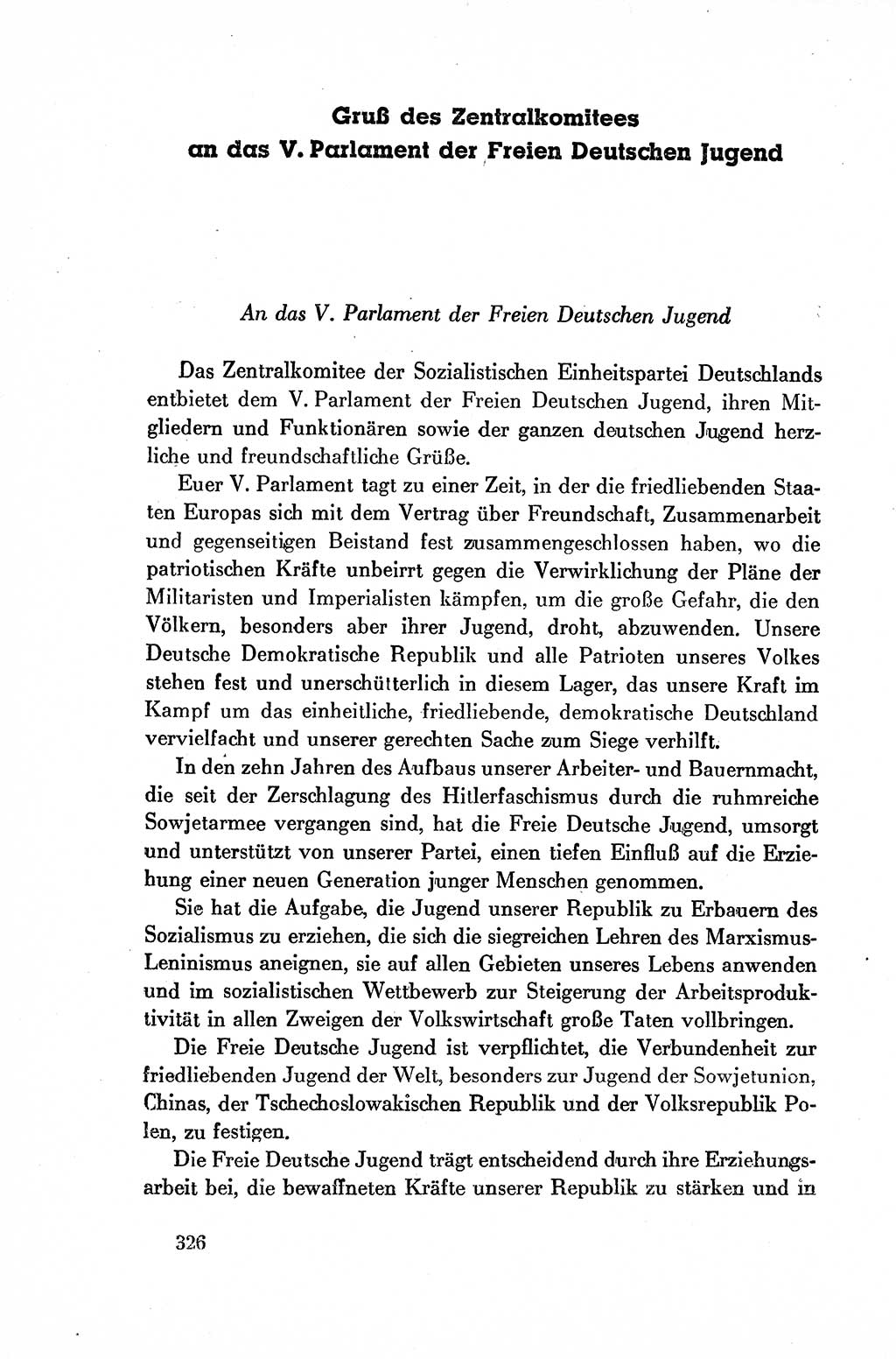 Dokumente der Sozialistischen Einheitspartei Deutschlands (SED) [Deutsche Demokratische Republik (DDR)] 1954-1955, Seite 326 (Dok. SED DDR 1954-1955, S. 326)