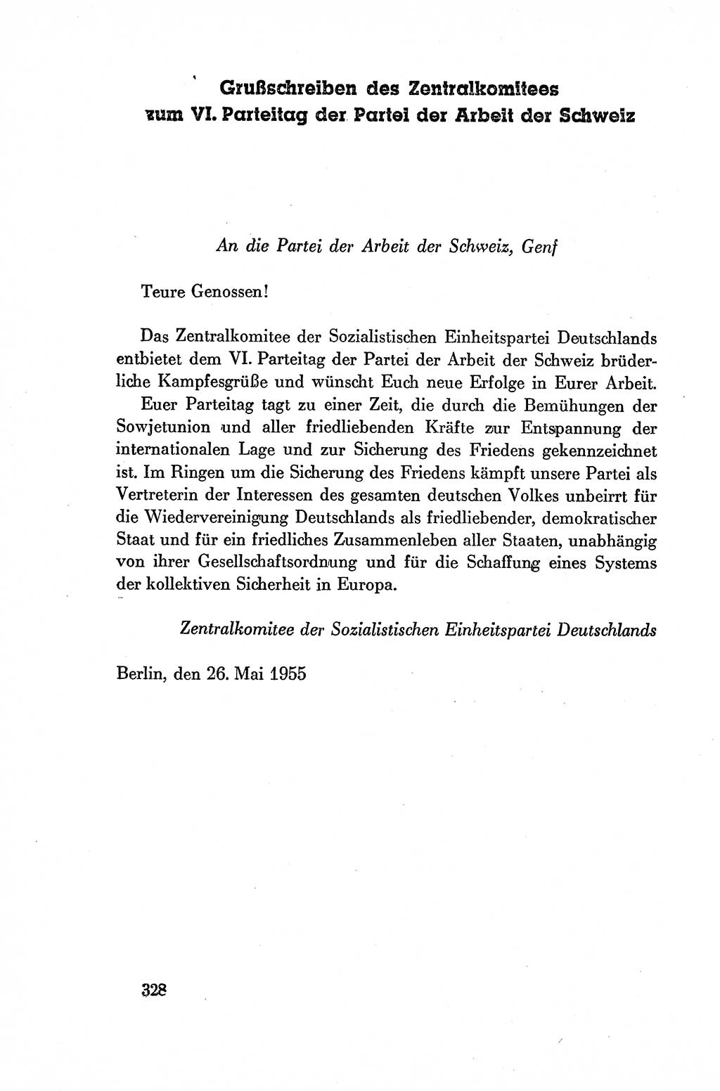 Dokumente der Sozialistischen Einheitspartei Deutschlands (SED) [Deutsche Demokratische Republik (DDR)] 1954-1955, Seite 328 (Dok. SED DDR 1954-1955, S. 328)