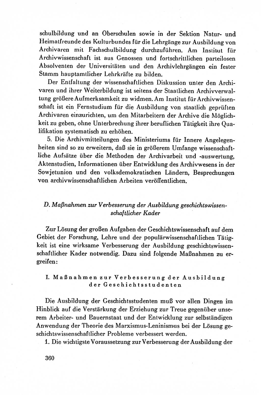 Dokumente der Sozialistischen Einheitspartei Deutschlands (SED) [Deutsche Demokratische Republik (DDR)] 1954-1955, Seite 360 (Dok. SED DDR 1954-1955, S. 360)