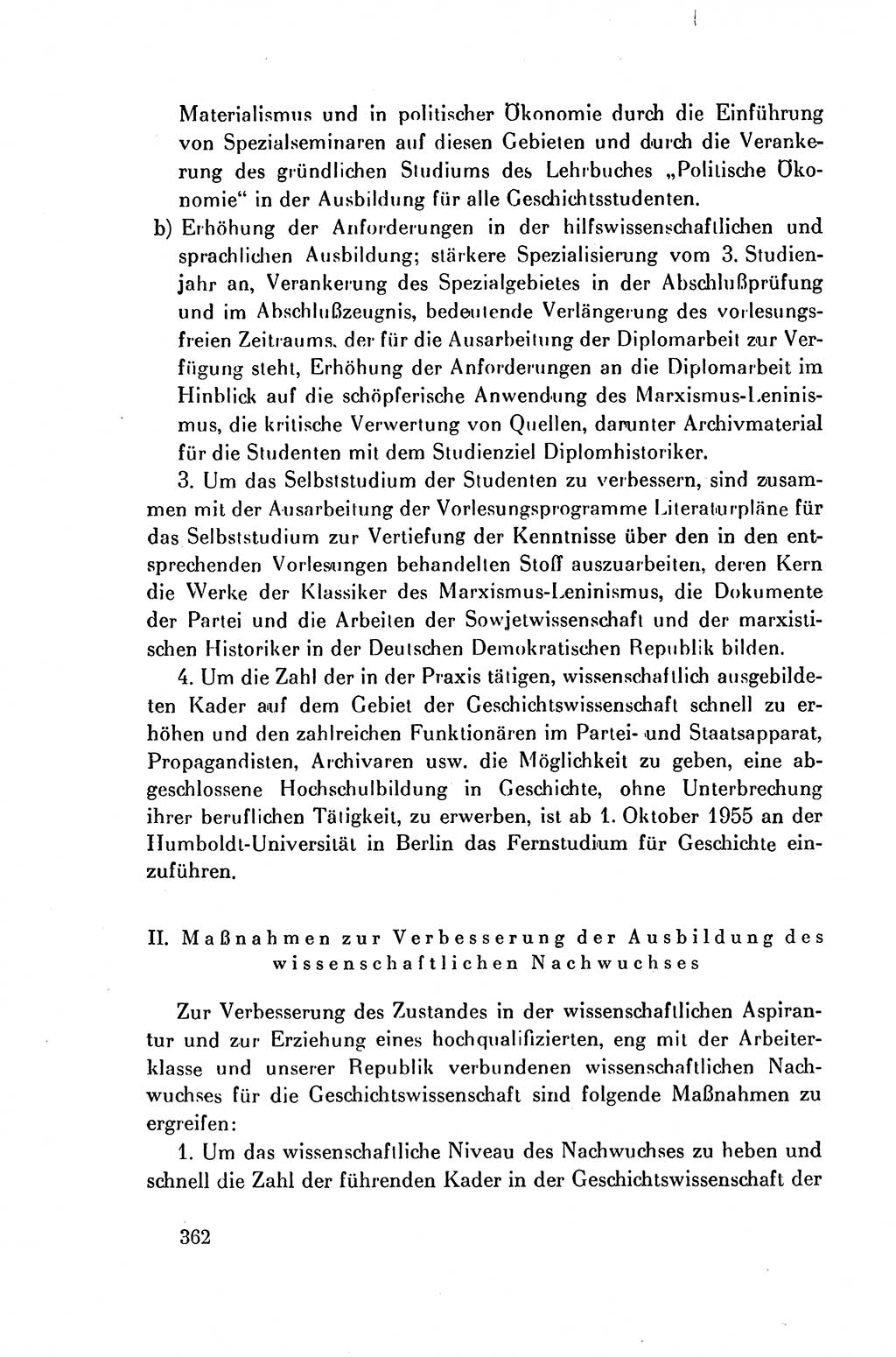 Dokumente der Sozialistischen Einheitspartei Deutschlands (SED) [Deutsche Demokratische Republik (DDR)] 1954-1955, Seite 362 (Dok. SED DDR 1954-1955, S. 362)