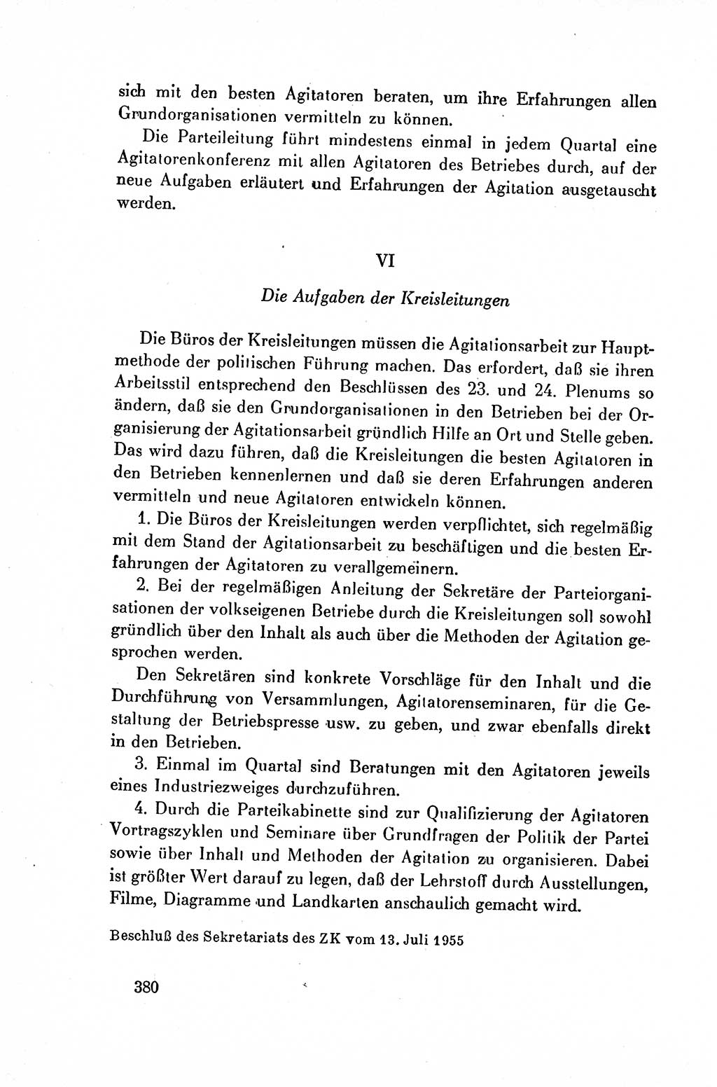 Dokumente der Sozialistischen Einheitspartei Deutschlands (SED) [Deutsche Demokratische Republik (DDR)] 1954-1955, Seite 380 (Dok. SED DDR 1954-1955, S. 380)