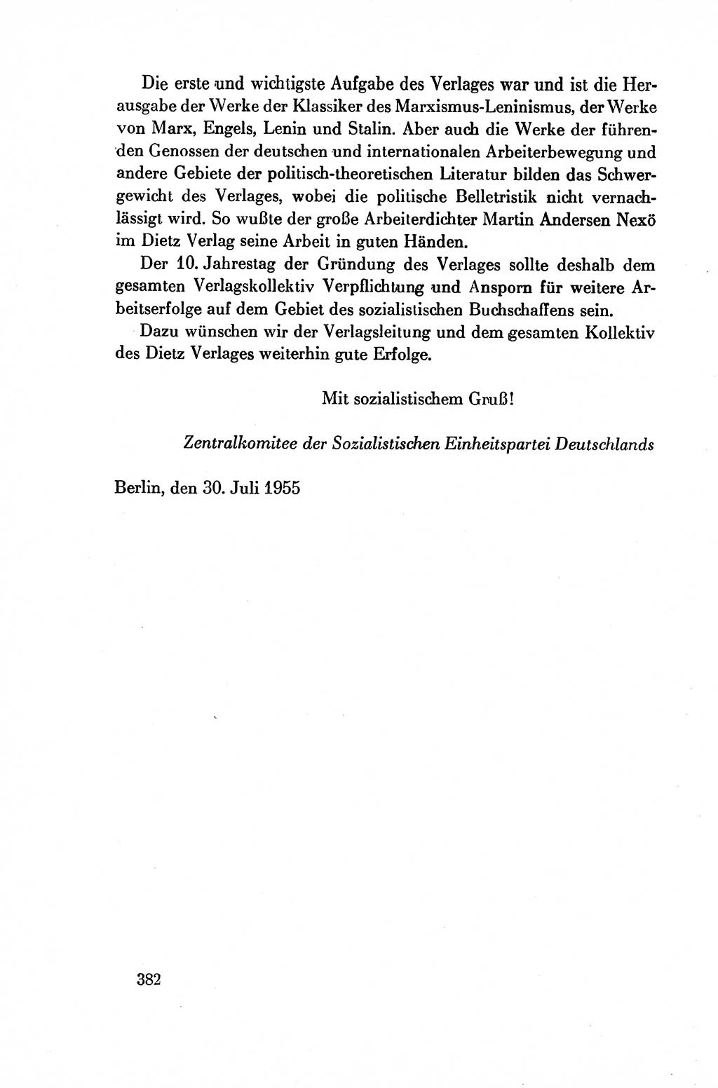 Dokumente der Sozialistischen Einheitspartei Deutschlands (SED) [Deutsche Demokratische Republik (DDR)] 1954-1955, Seite 382 (Dok. SED DDR 1954-1955, S. 382)